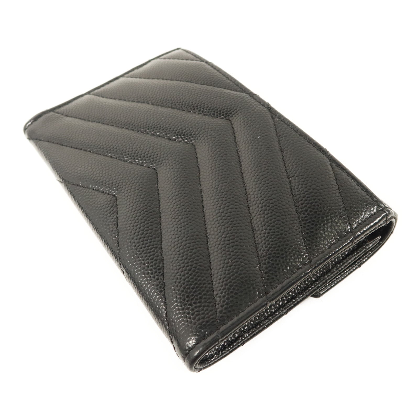 SAINT LAURENT 牛皮皮革Matelasse Small Envelope銀扣錢包