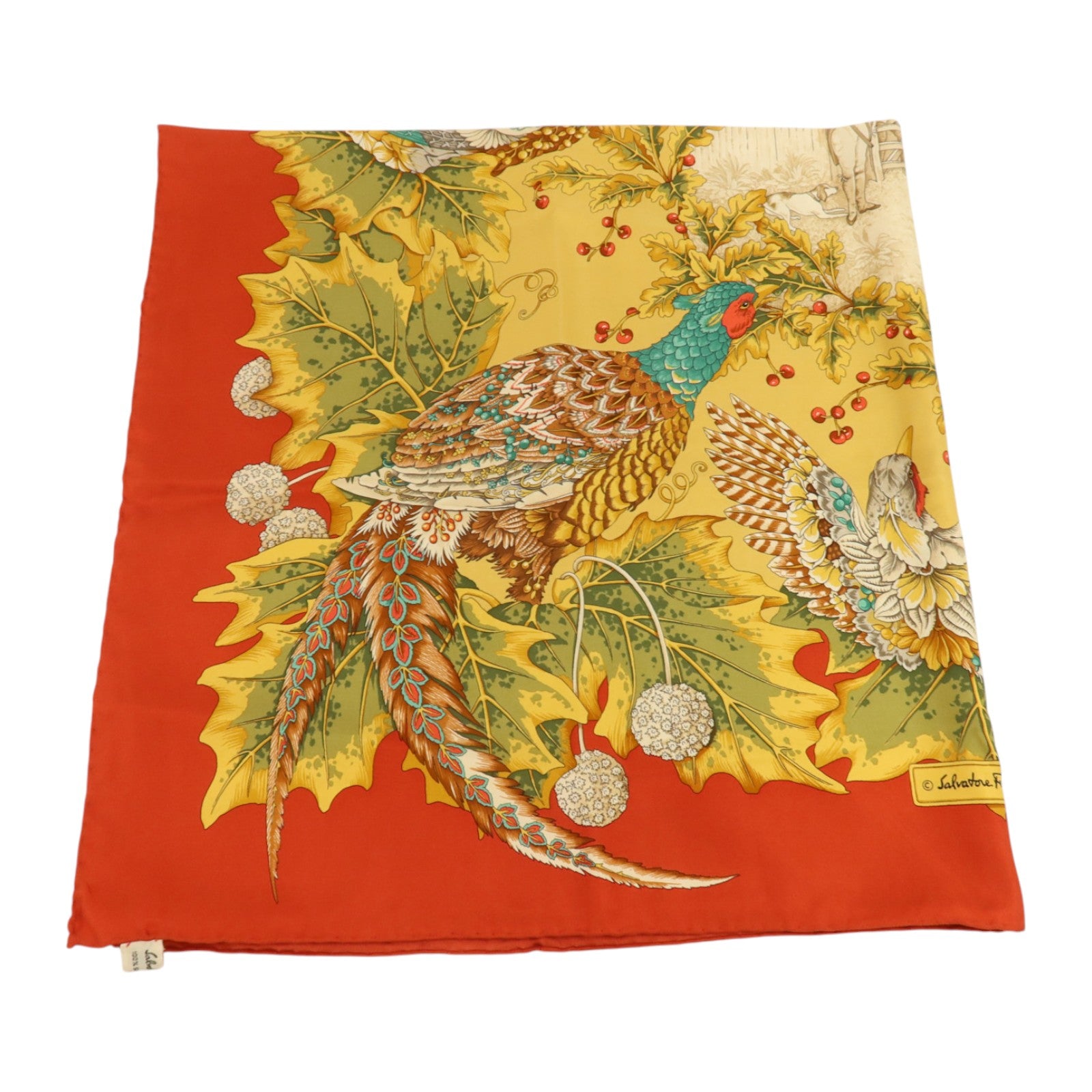 Salvatore Ferragamo 絲質Scarf 90x90cm絲巾