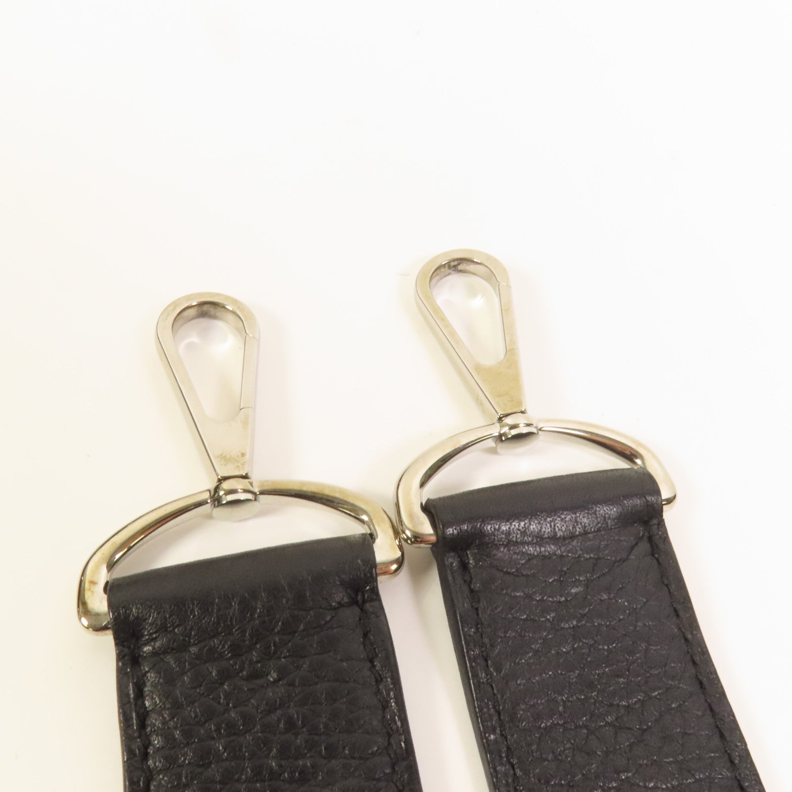 HERMES Clemence皮革Jypsiere 31銀扣肩背袋Noir