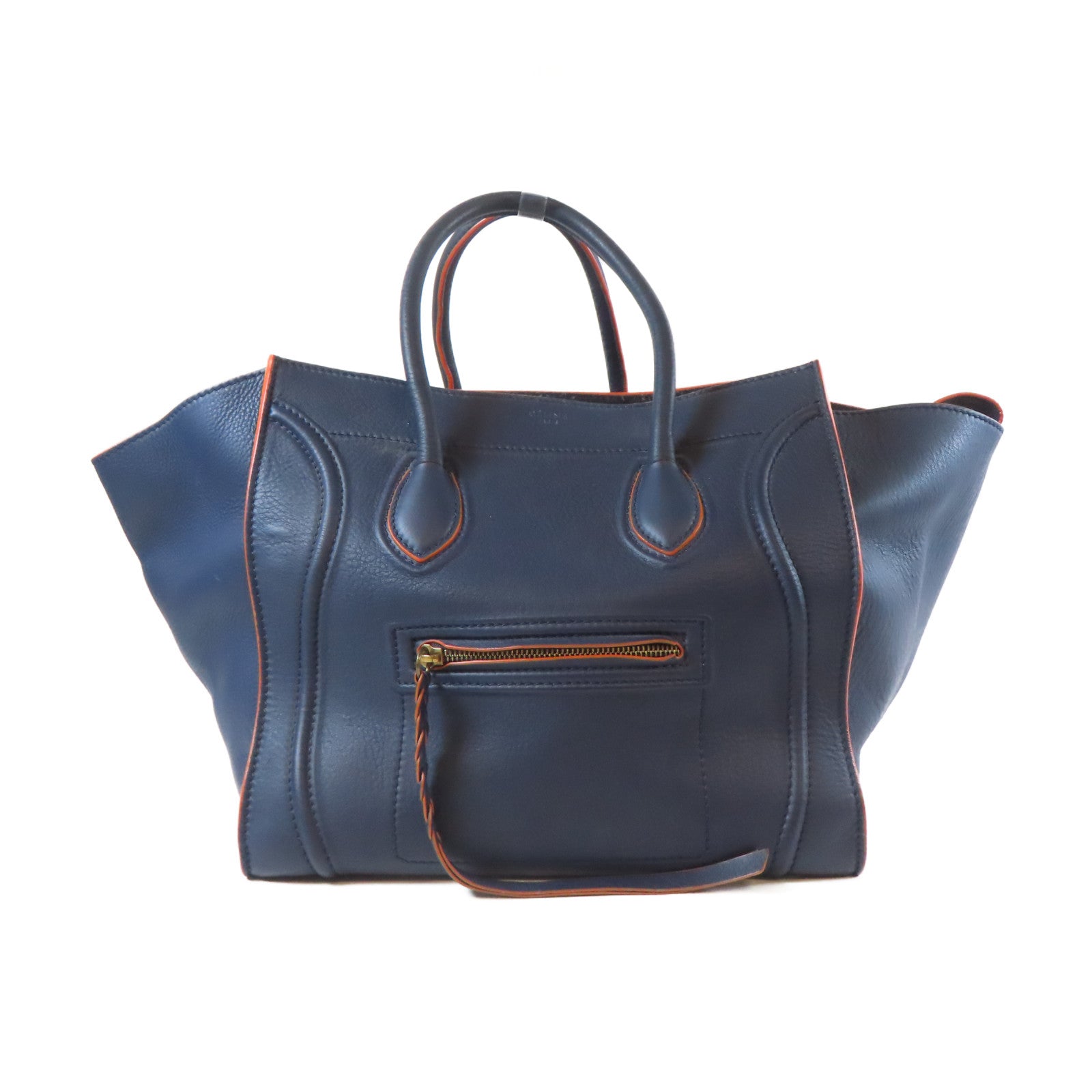 CELINE 牛皮皮革Tote Bag手挽袋藍色