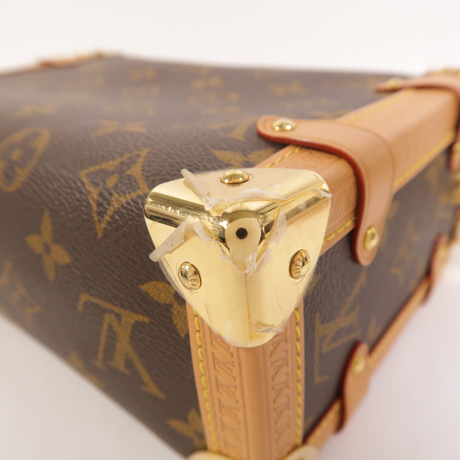 LOUIS VUITTON Monogram Side Trunk PM手挽肩背兩用袋