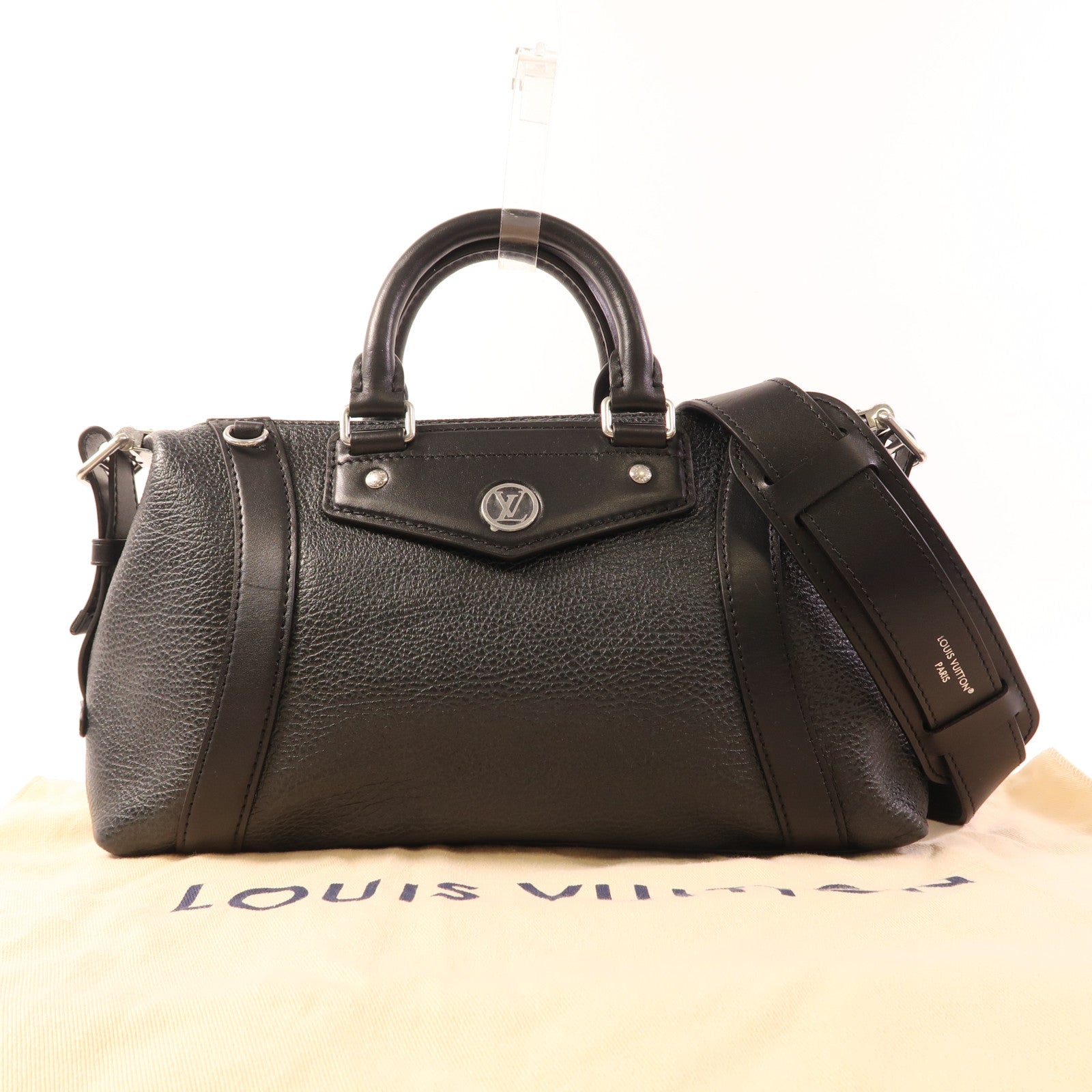 LOUIS VUITTON 【激減優惠】羊皮皮革/牛皮皮革Biker PM銀扣手挽肩背兩用袋