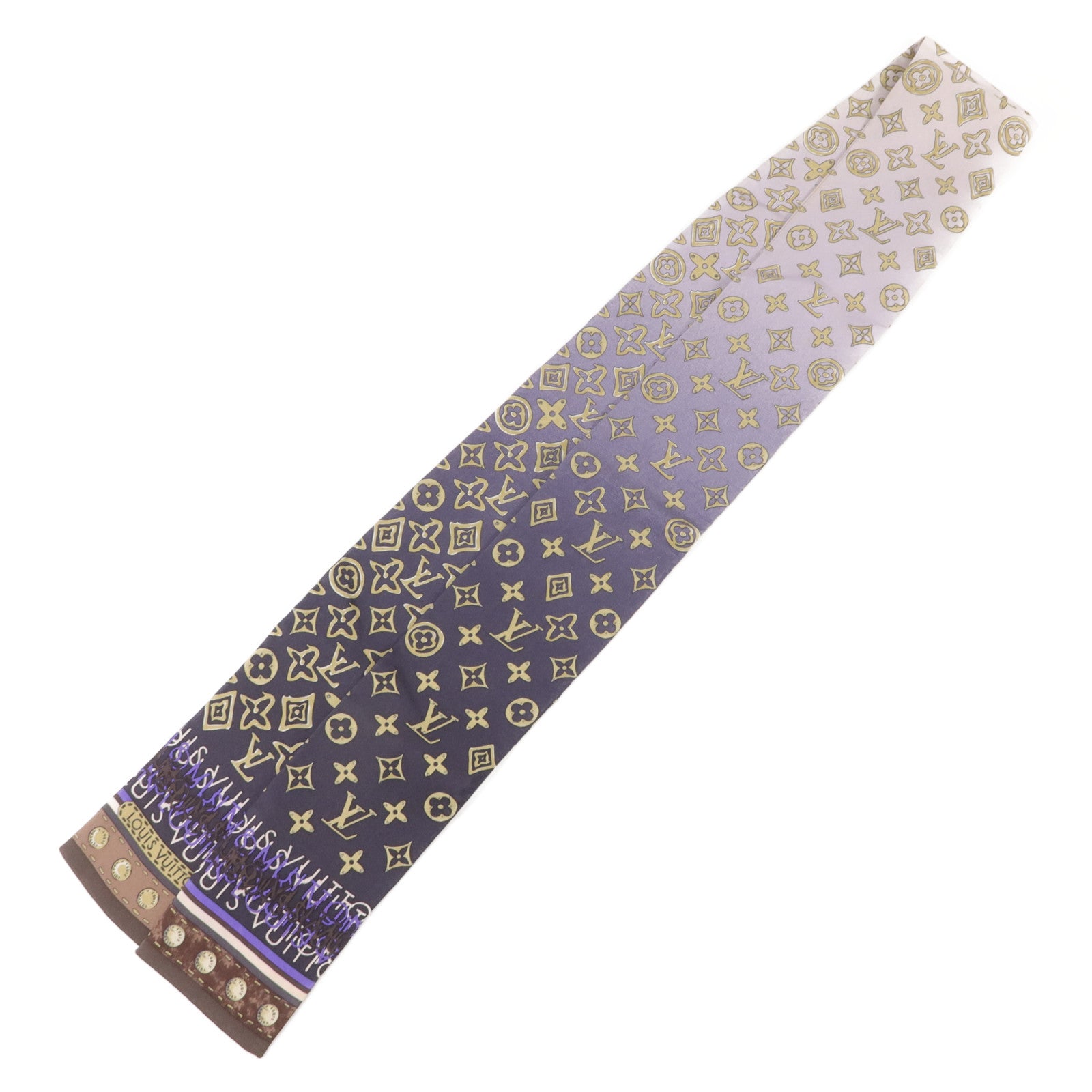 LOUIS VUITTON 絲質Bandeau Scarf 118X7cm絲巾