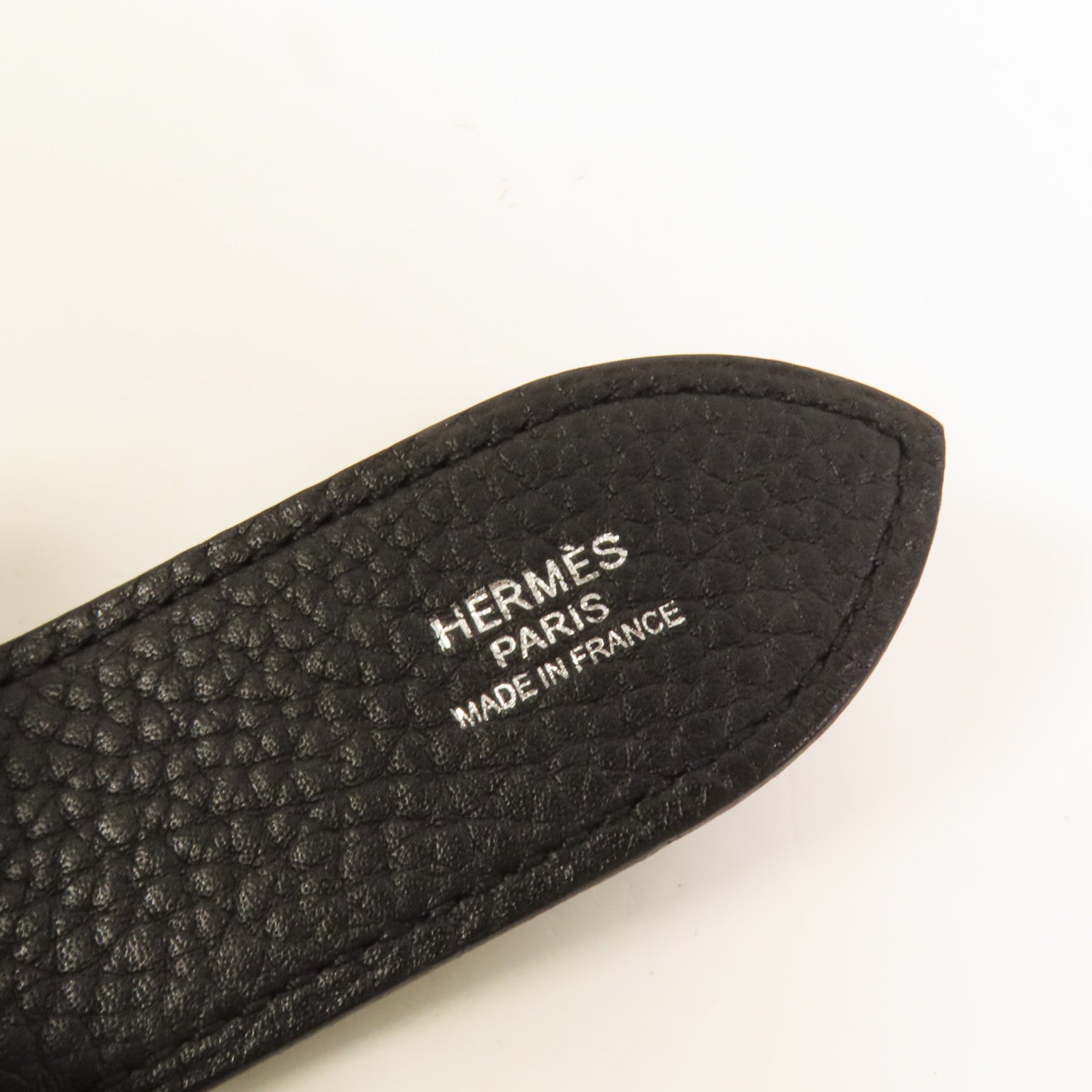 HERMES Clemence皮革Jypsiere 31銀扣肩背袋Noir