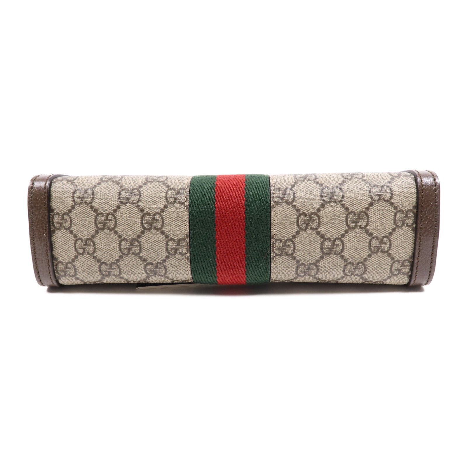 GUCCI 【激減優惠】塗層帆布Ophidia GG金扣鏈帶肩背袋