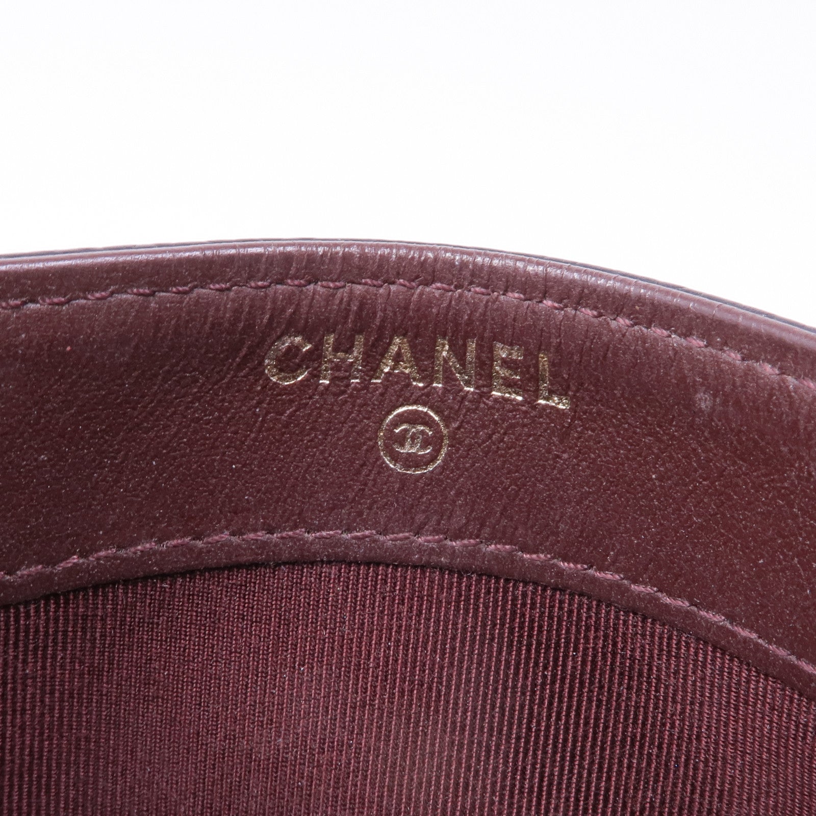 CHANEL 牛皮皮革Card Case金扣卡片套