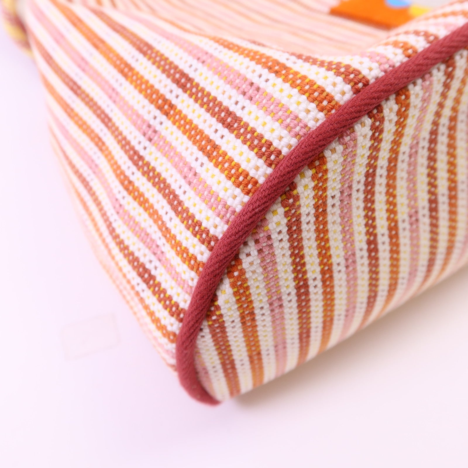 HERMES 布料Animaux Nattes Backpack銀扣背包