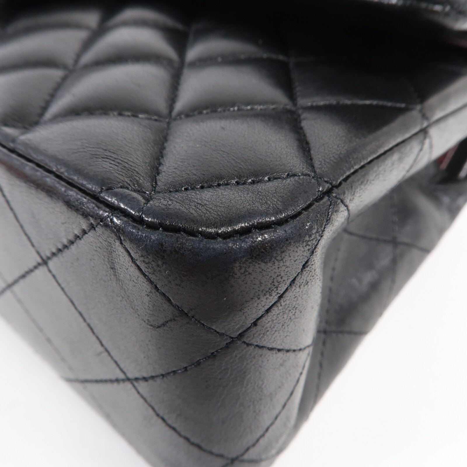 CHANEL 羊皮皮革Classic 25銀扣鏈帶肩背袋
