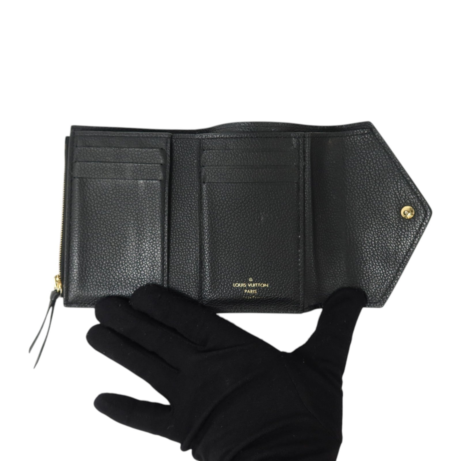 LOUIS VUITTON Monogram Empreinte Victorine Wallet金扣錢包