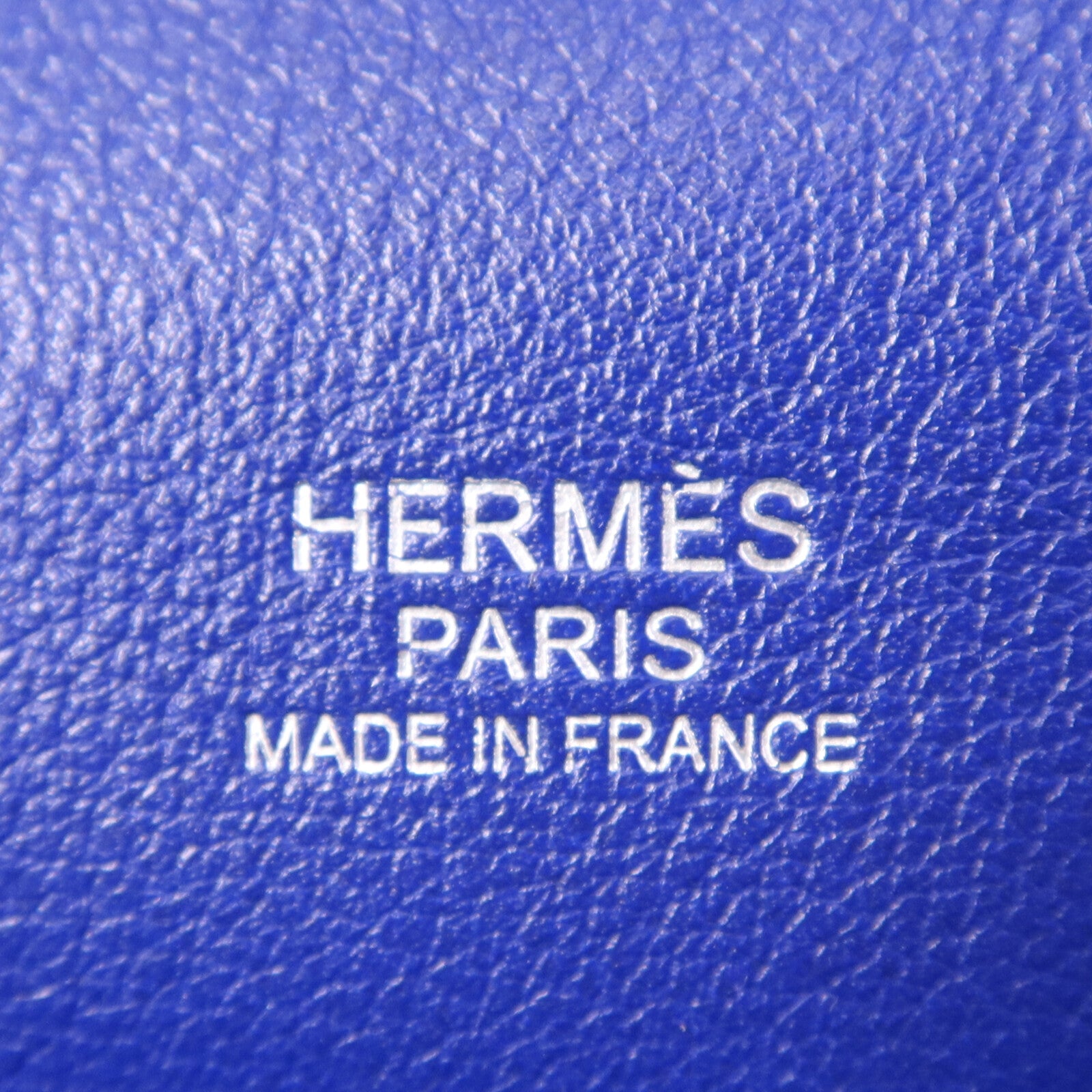 HERMES Evercolor皮革Tool Box 20銀扣手挽肩背兩用袋Blue Electric