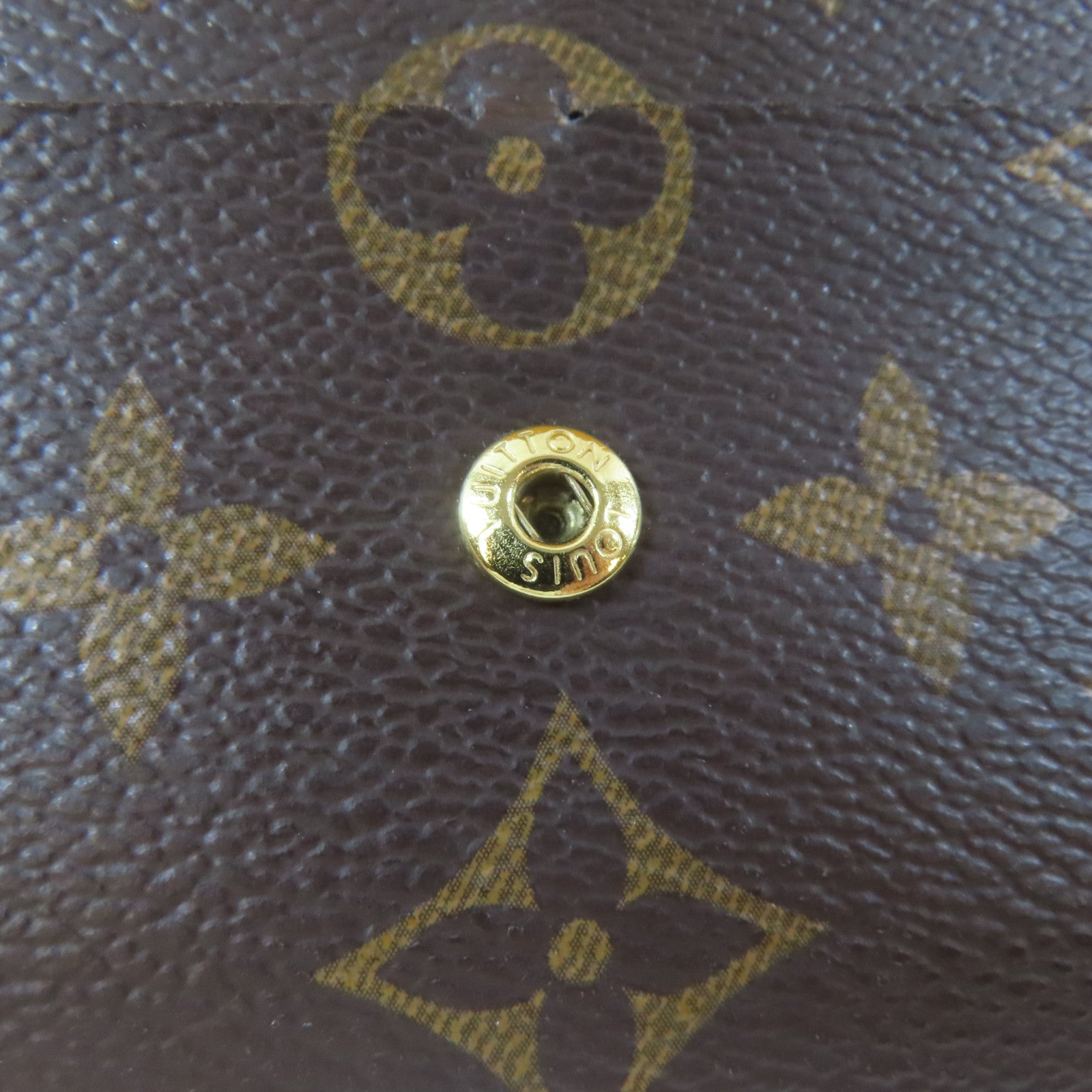 LOUIS VUITTON Monogram Emilie Wallet金扣長錢包啡色