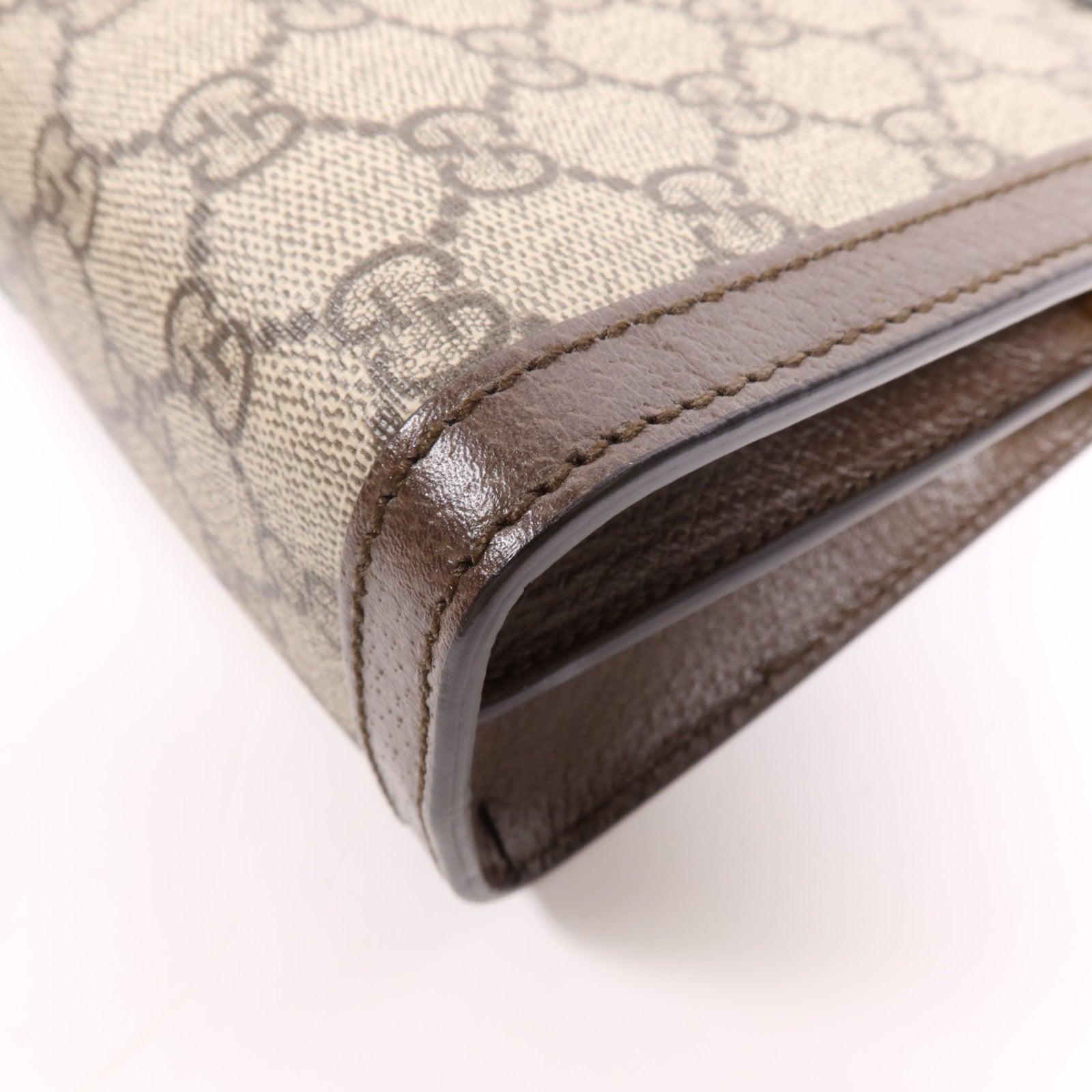 GUCCI 【激減優惠】塗層帆布Ophidia GG金扣鏈帶肩背袋