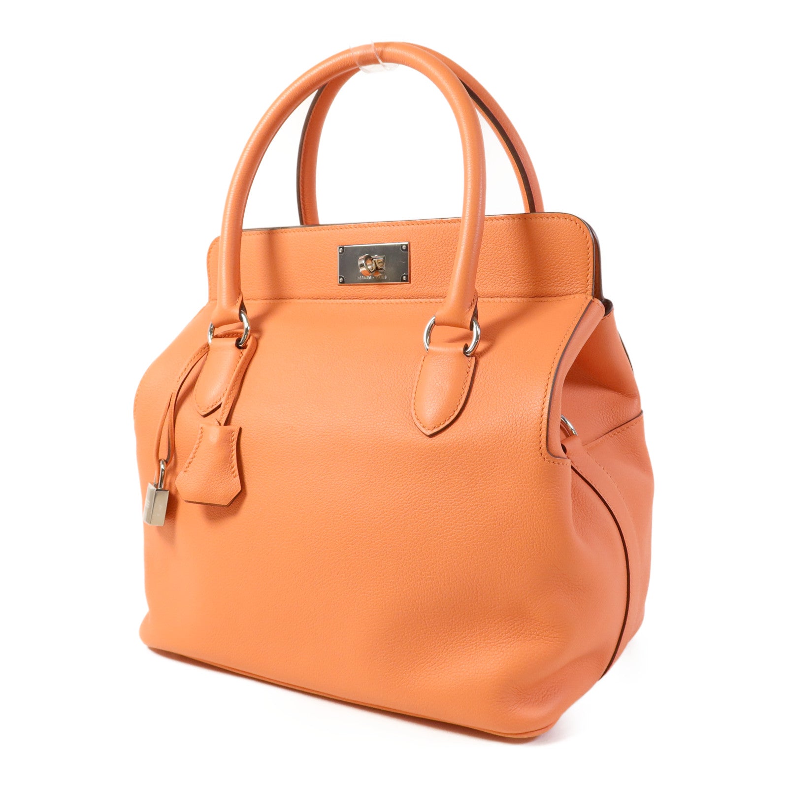 HERMES Swift皮革Tool Box 26銀扣手挽肩背兩用袋