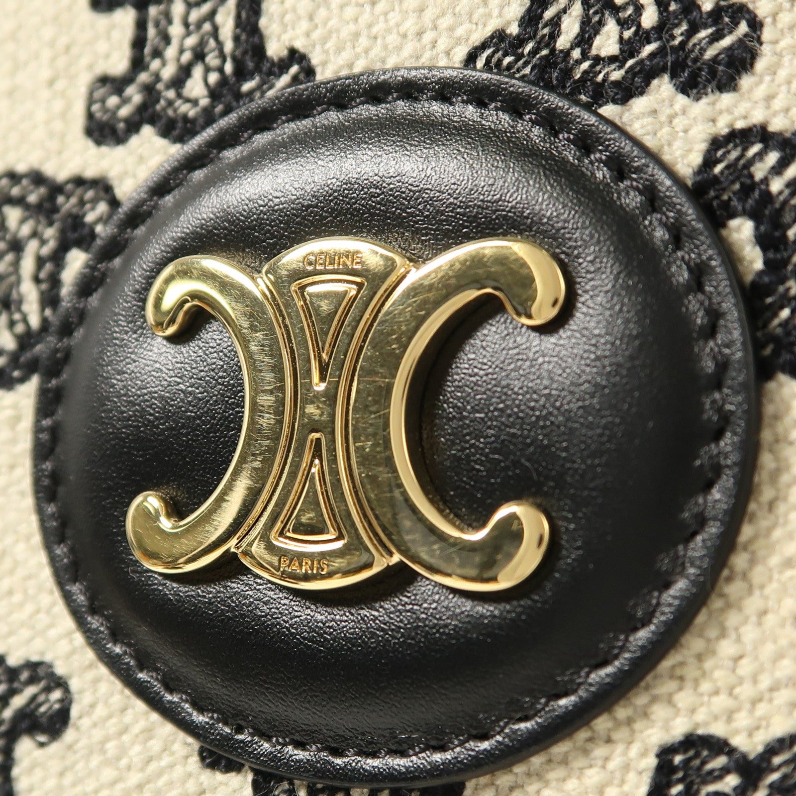 CELINE 帆布2 Way Bag金扣手挽肩背兩用袋