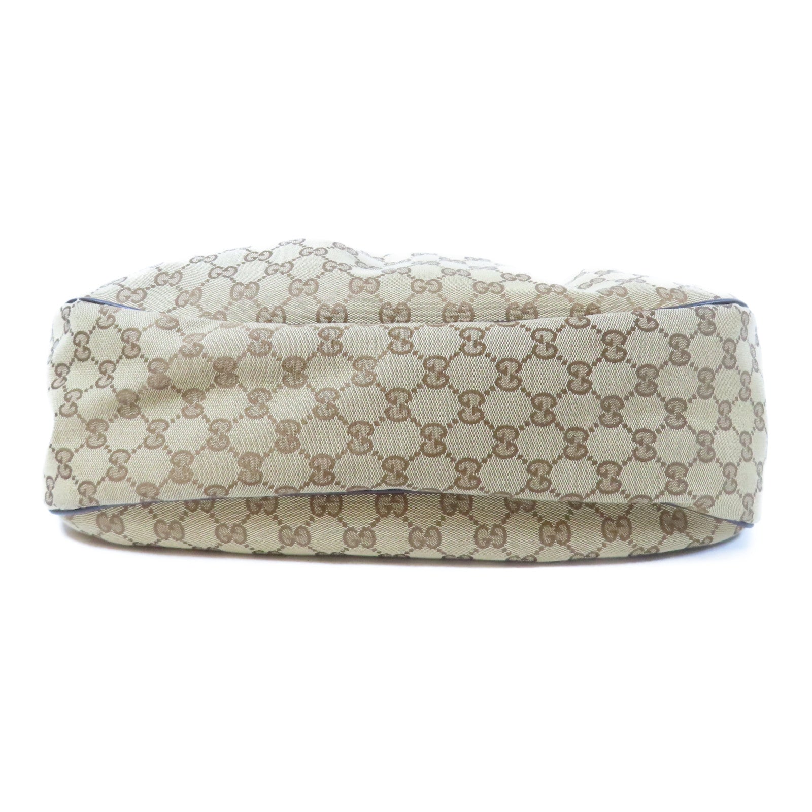 GUCCI 帆布Sukey金扣肩背袋啡色