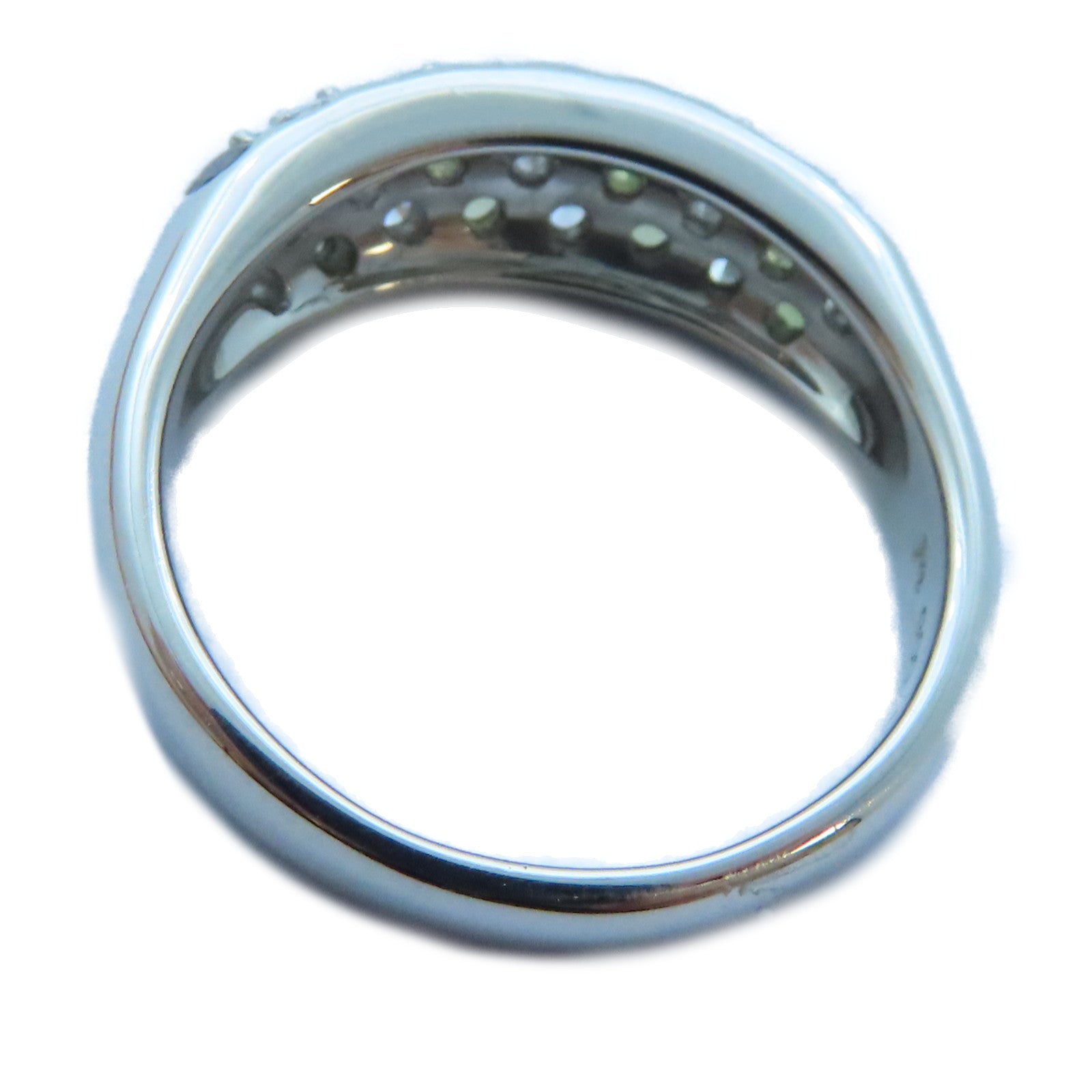 JEWELRY PT900白金Alexandrite/Diamond Ring0.66ct紫翠玉/0.65ct鑽石戒指US#7.25