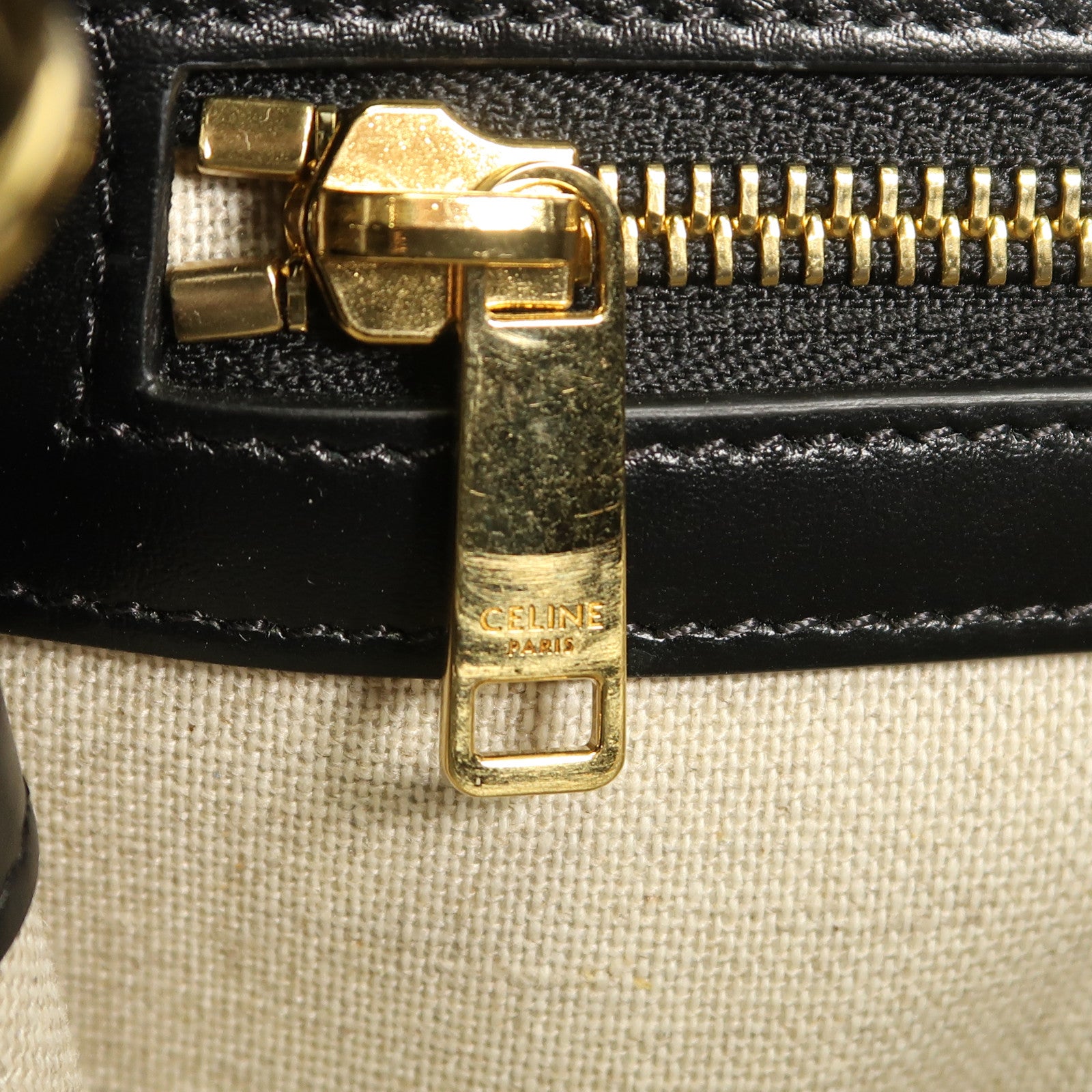 CELINE 帆布2 Way Bag金扣手挽肩背兩用袋