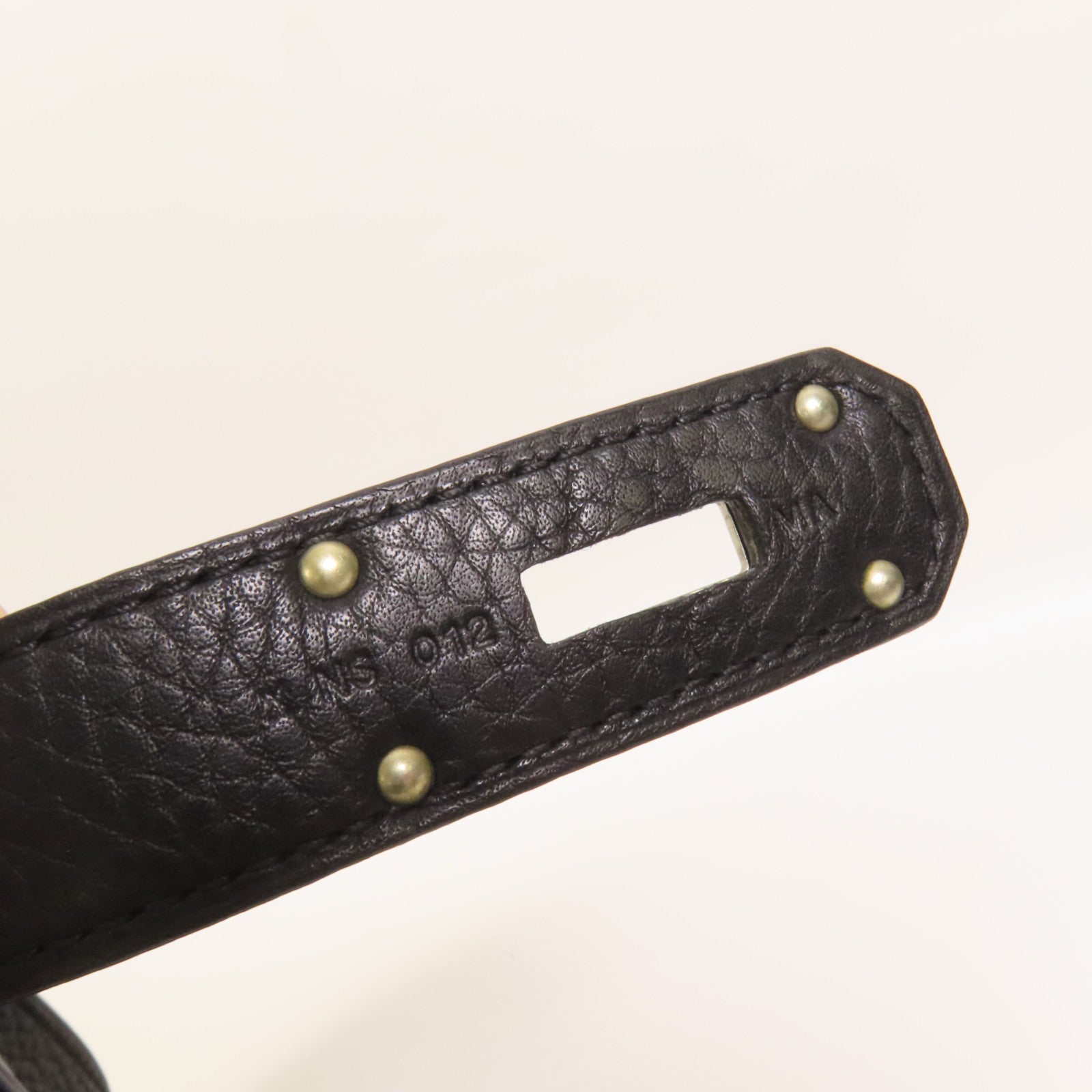 HERMES Clemence皮革Jypsiere 31銀扣肩背袋Noir