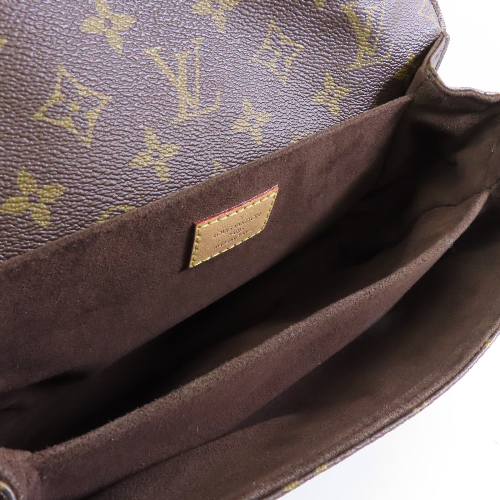 LOUIS VUITTON Monogram Pochette Metis金扣手挽肩背兩用袋啡色