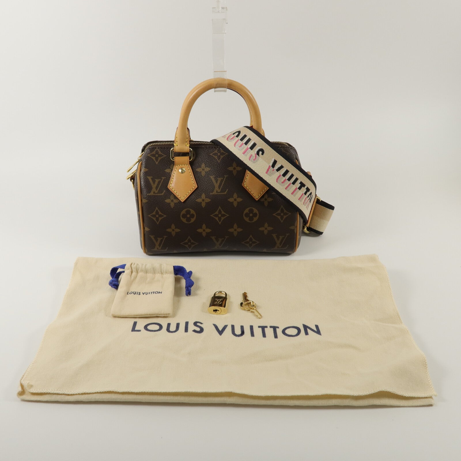 LOUIS VUITTON Monogram Speedy Bandouliere 20手挽肩背兩用袋