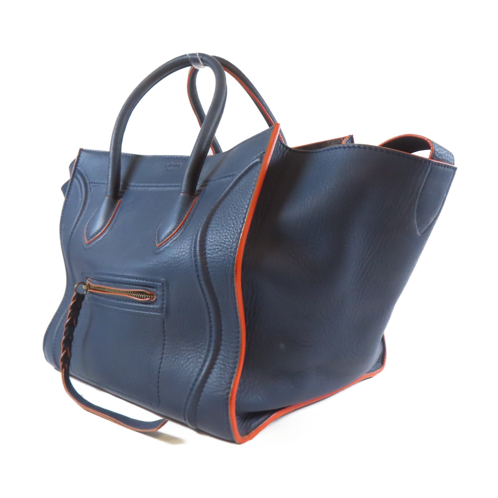 CELINE 牛皮皮革Tote Bag手挽袋藍色