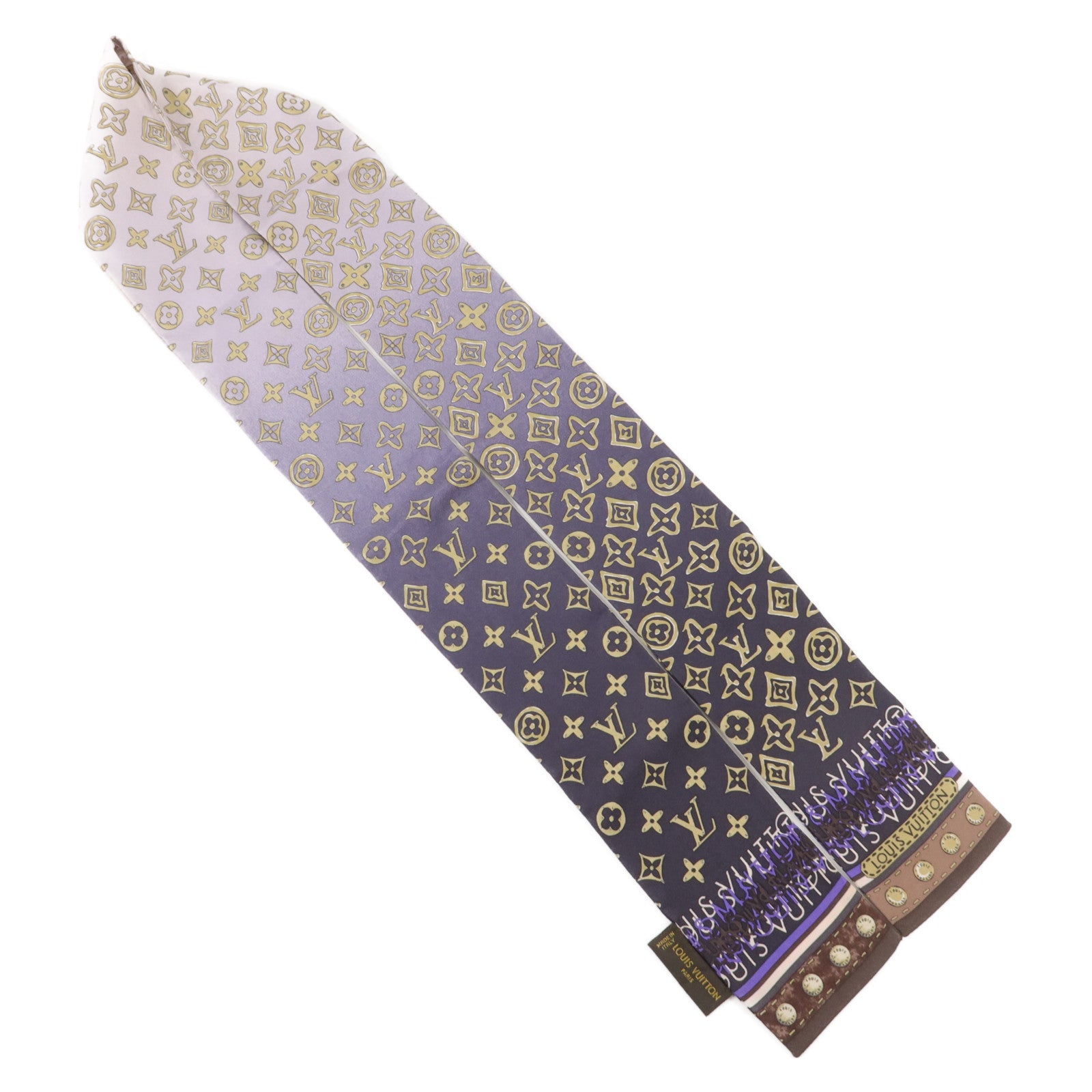 LOUIS VUITTON 絲質Bandeau Scarf 118X7cm絲巾