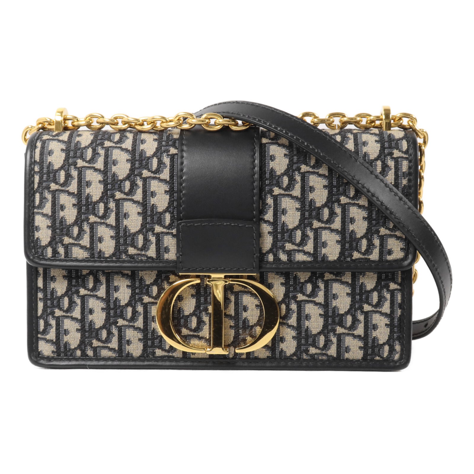 Dior 帆布30 Montaigne鏈帶肩背袋