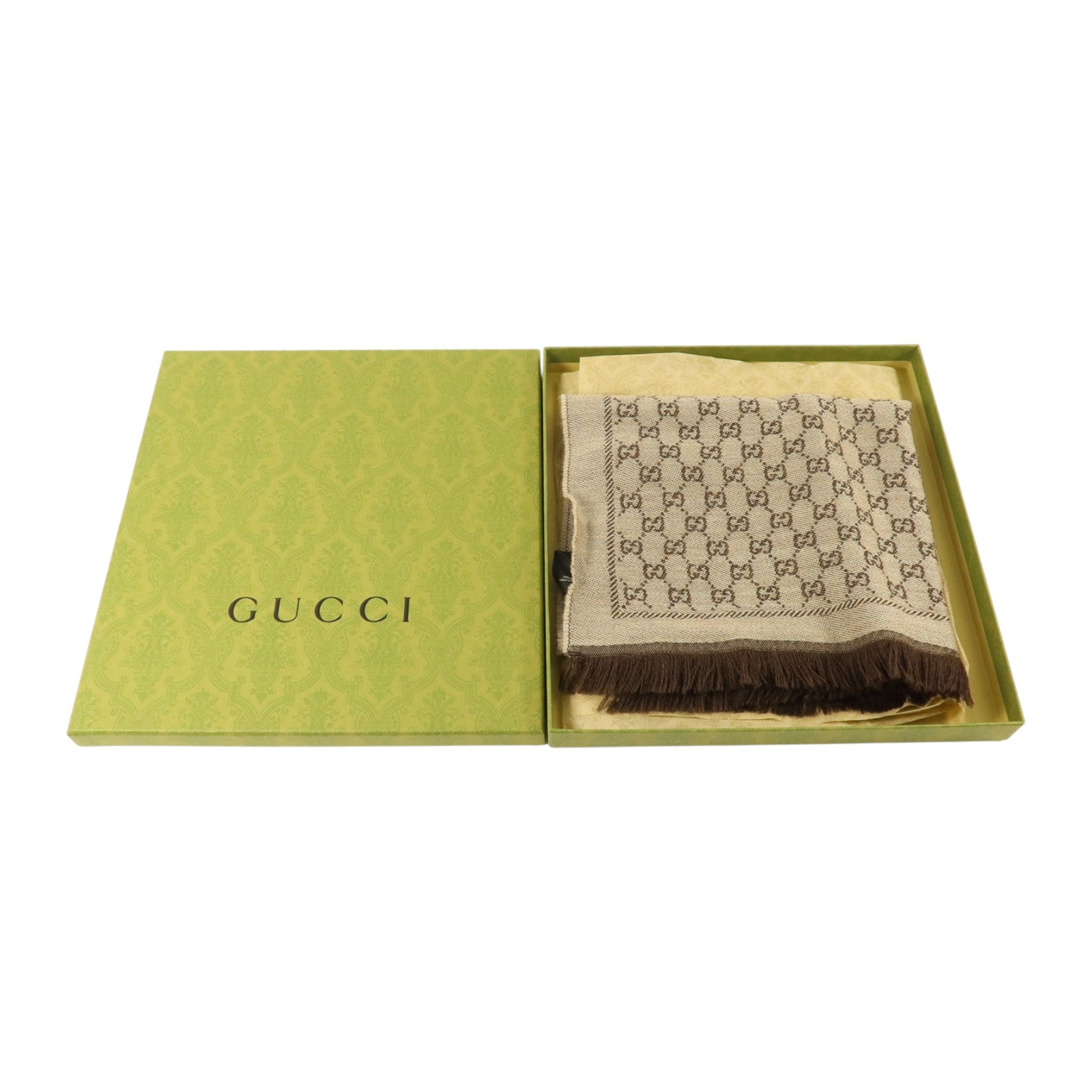 GUCCI 羊毛Scarl 48x180cm圍巾