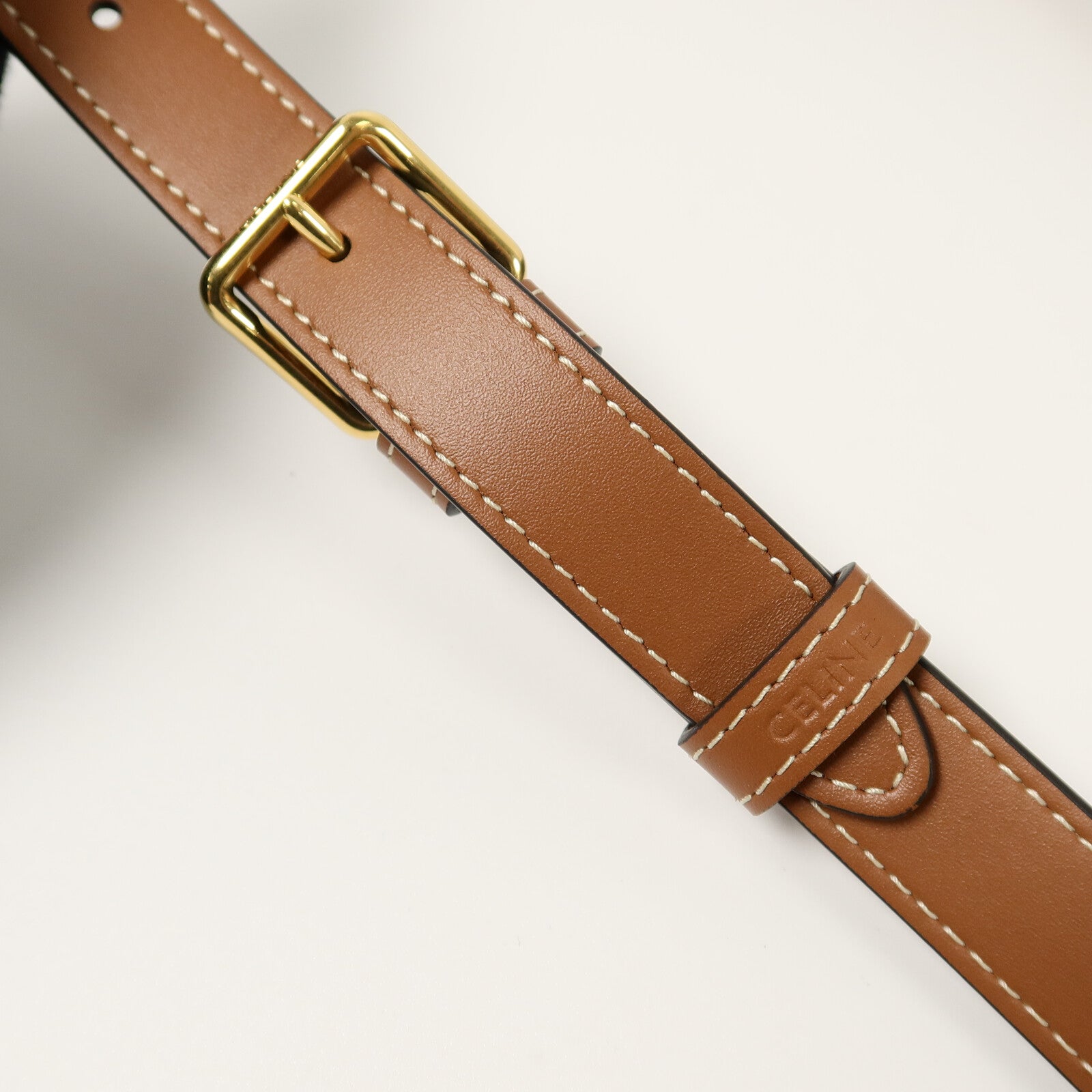 CELINE 塗層帆布Triomphe Small Bucket肩背袋