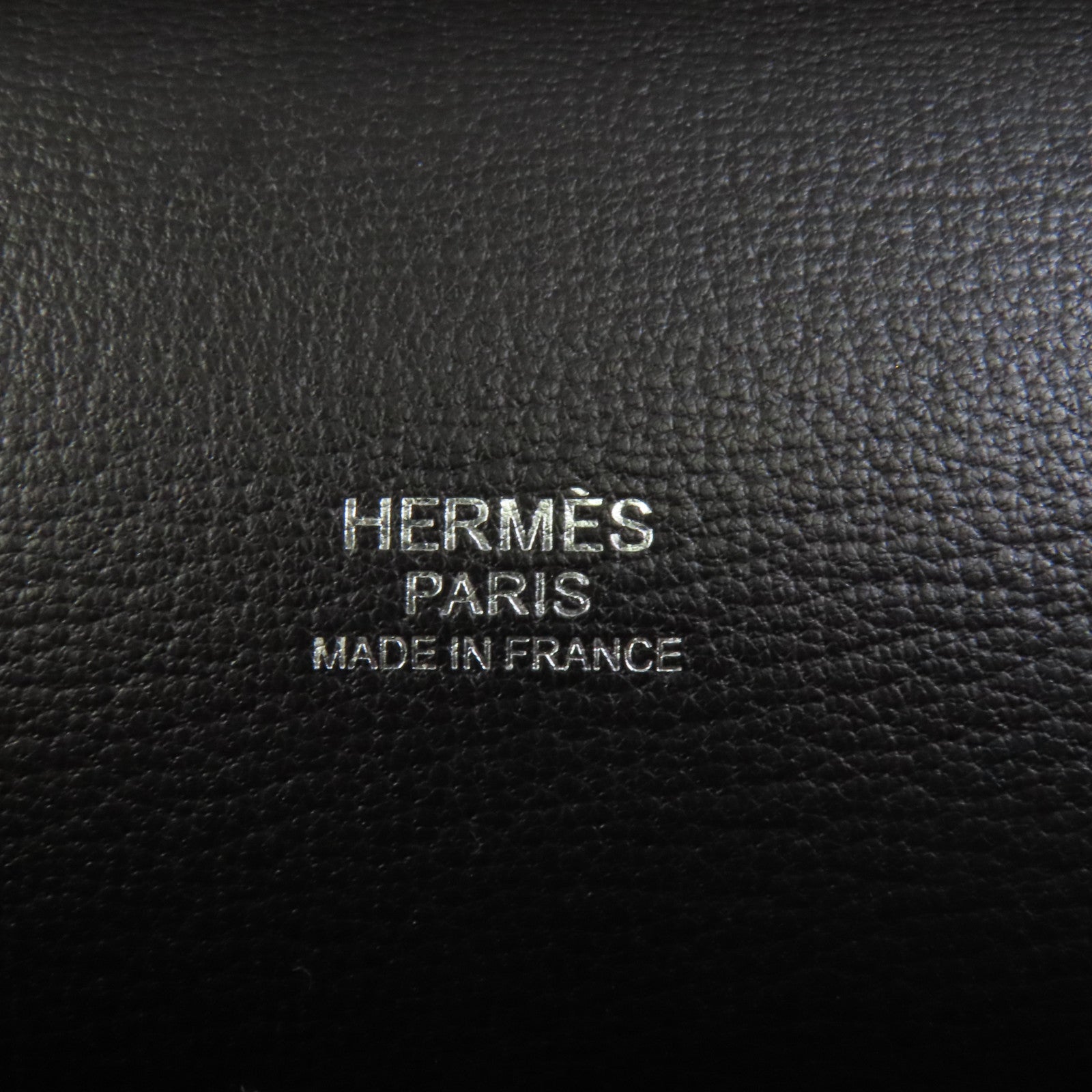 HERMES Clemence皮革Jypsiere 31銀扣肩背袋Noir