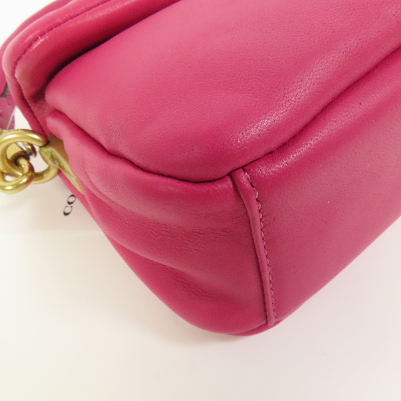 COACH 羊皮皮革Pillow Tabby 18金扣手挽肩背兩用袋