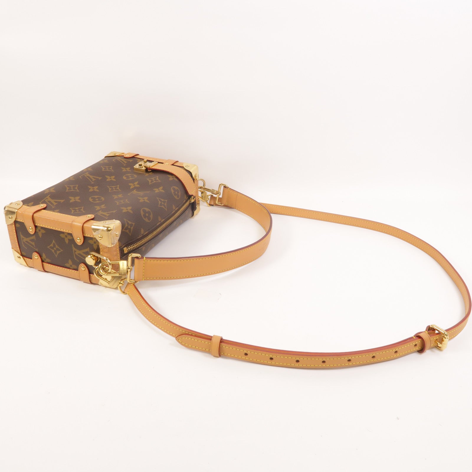 LOUIS VUITTON Monogram Side Trunk PM手挽肩背兩用袋