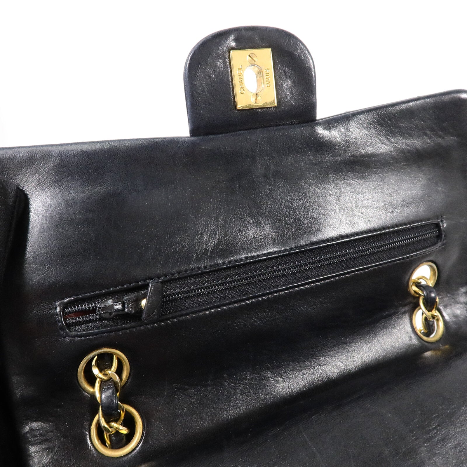 CHANEL 羊皮皮革Classic 23鏈帶肩背袋