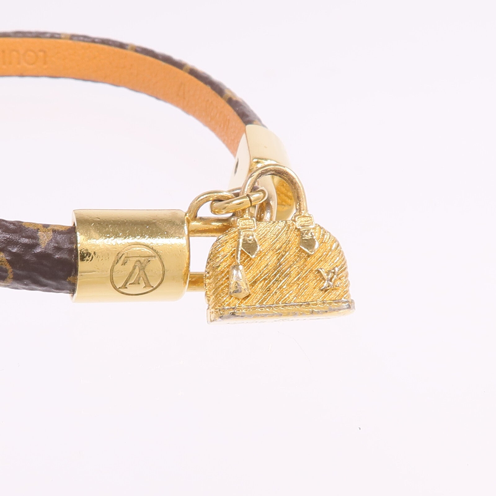 LOUIS VUITTON Monogram Alma Bracelet金扣手帶