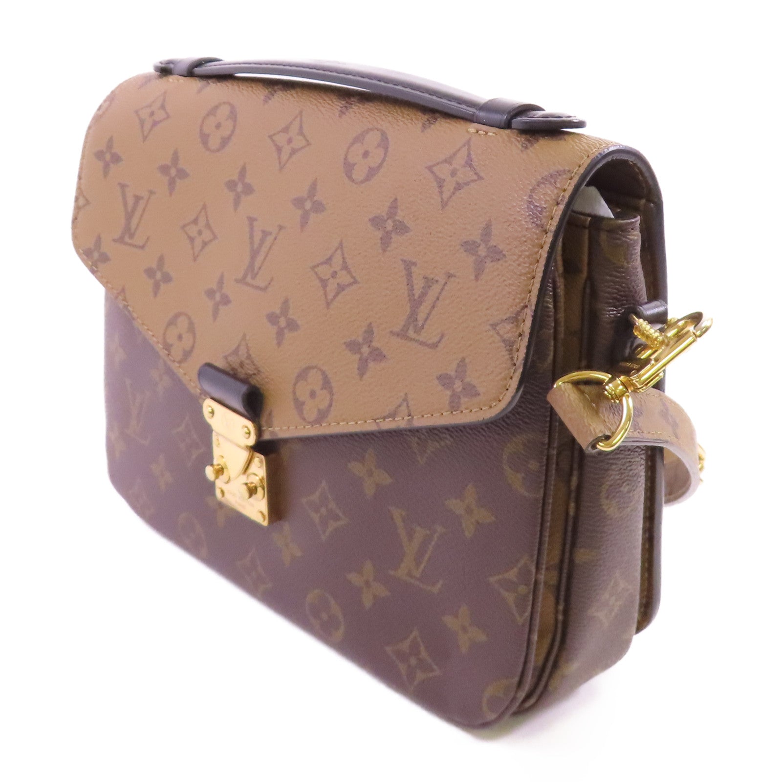 LOUIS VUITTON 【激減優惠】Monogram Reverse Pochette Metis金扣手挽肩背兩用袋