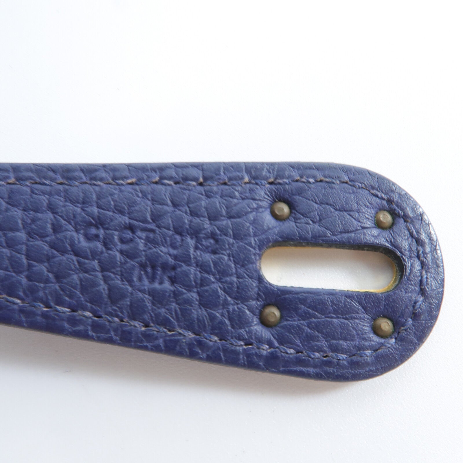 HERMES Clemence皮革Lindy 30手挽肩背兩用袋Bleu Encre
