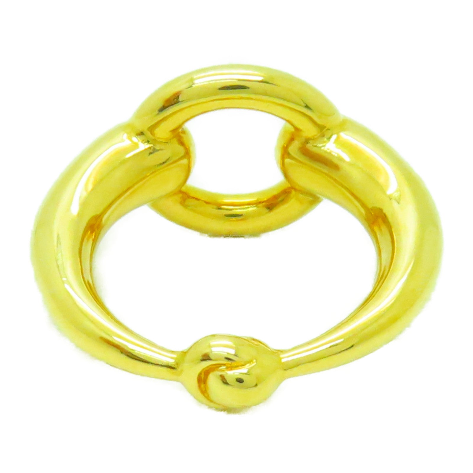 HERMES 【激減優惠】金屬Scarf Ring絲巾扣金色