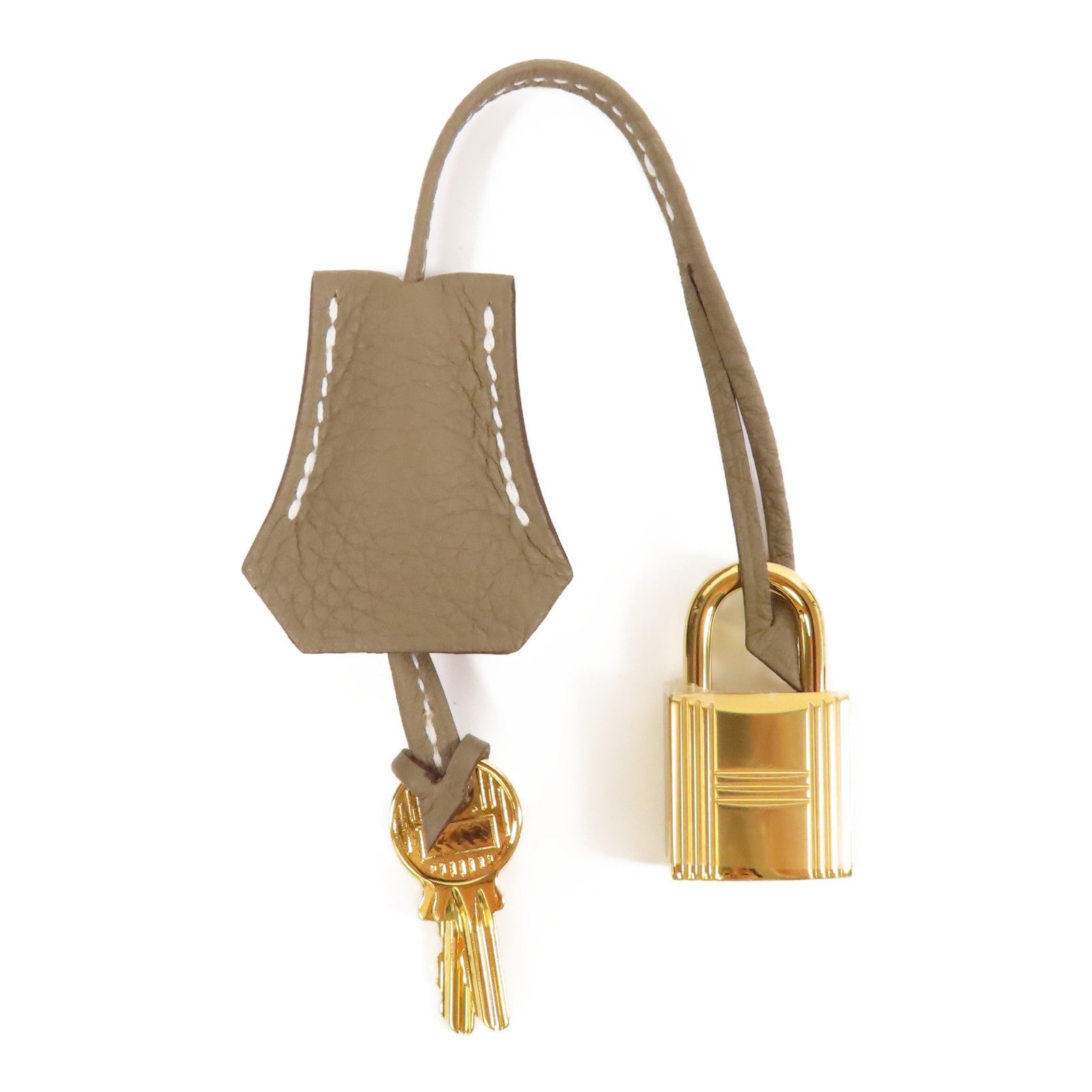 HERMES 【激減優惠】Togo皮革金扣Birkin 25手挽袋Etoupe