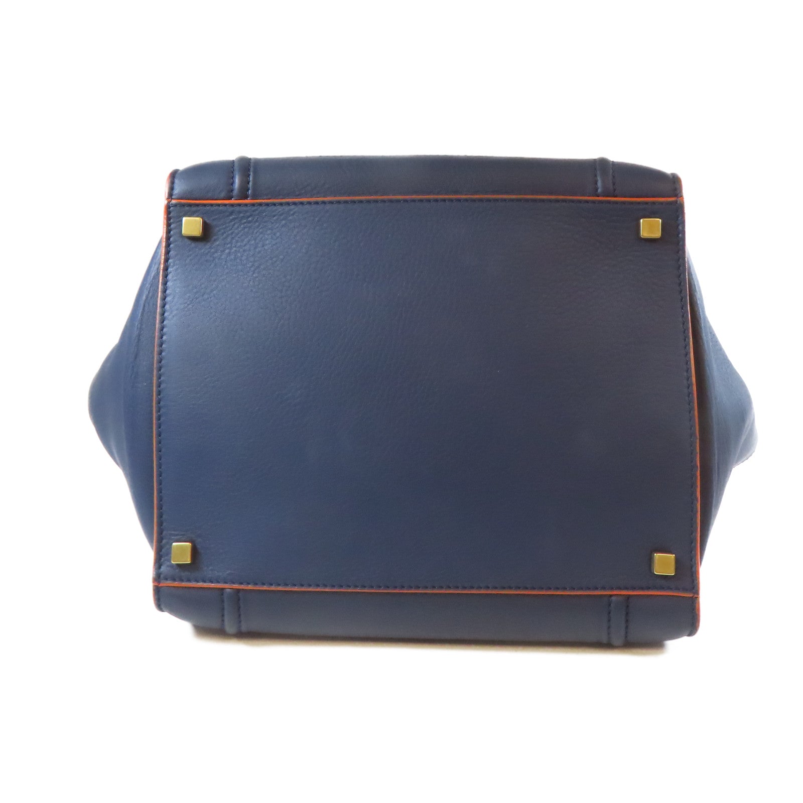 CELINE 牛皮皮革Tote Bag手挽袋藍色
