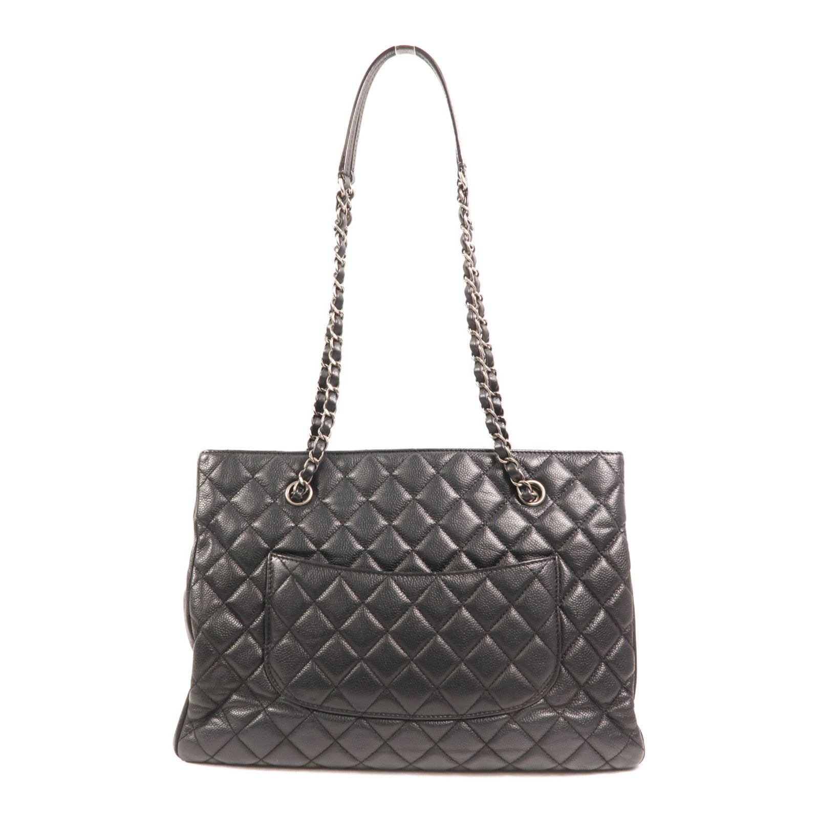 CHANEL 牛皮皮革Urban Companion Tote銀扣鏈帶手挽袋