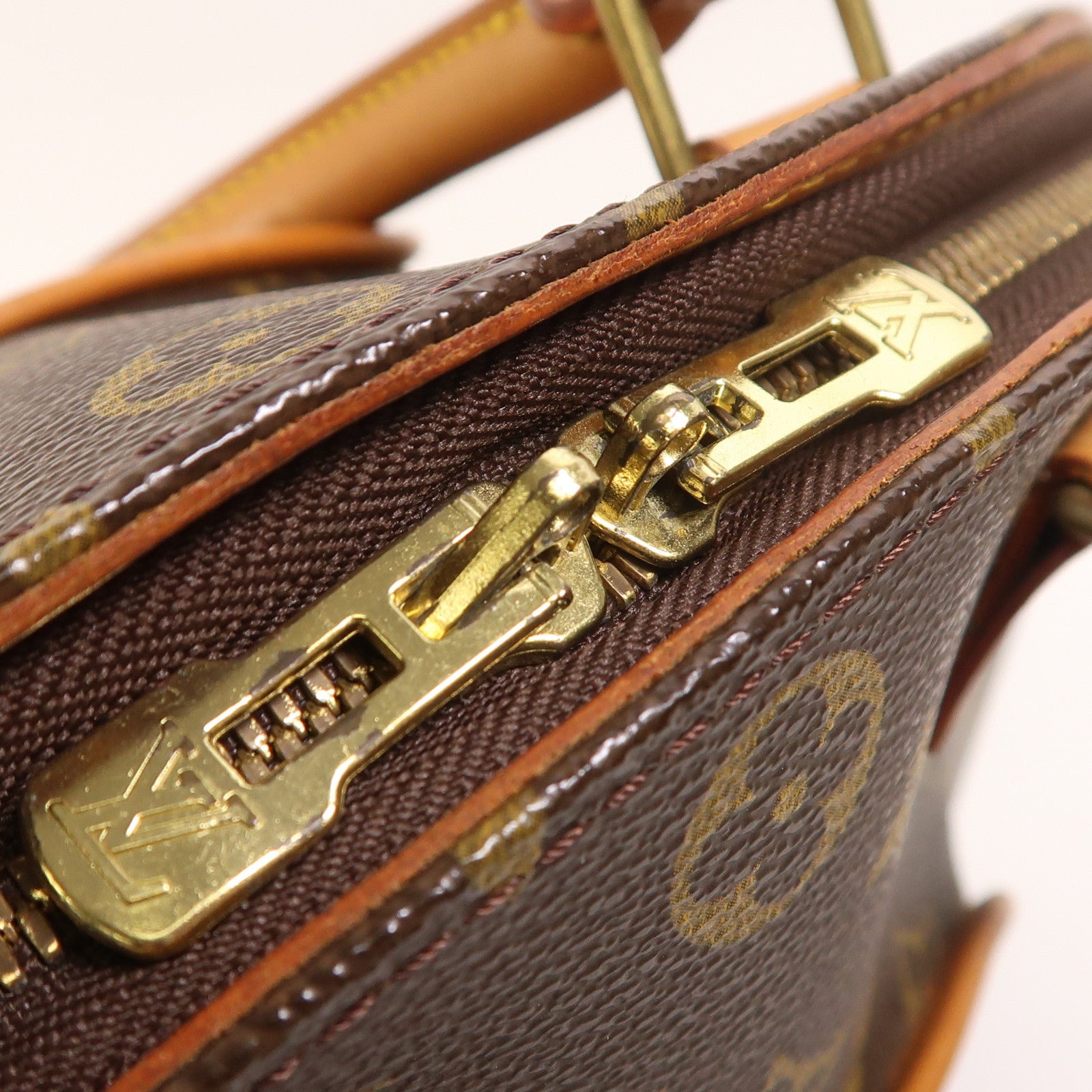 LOUIS VUITTON Monogram Ellipse MM金扣手挽袋