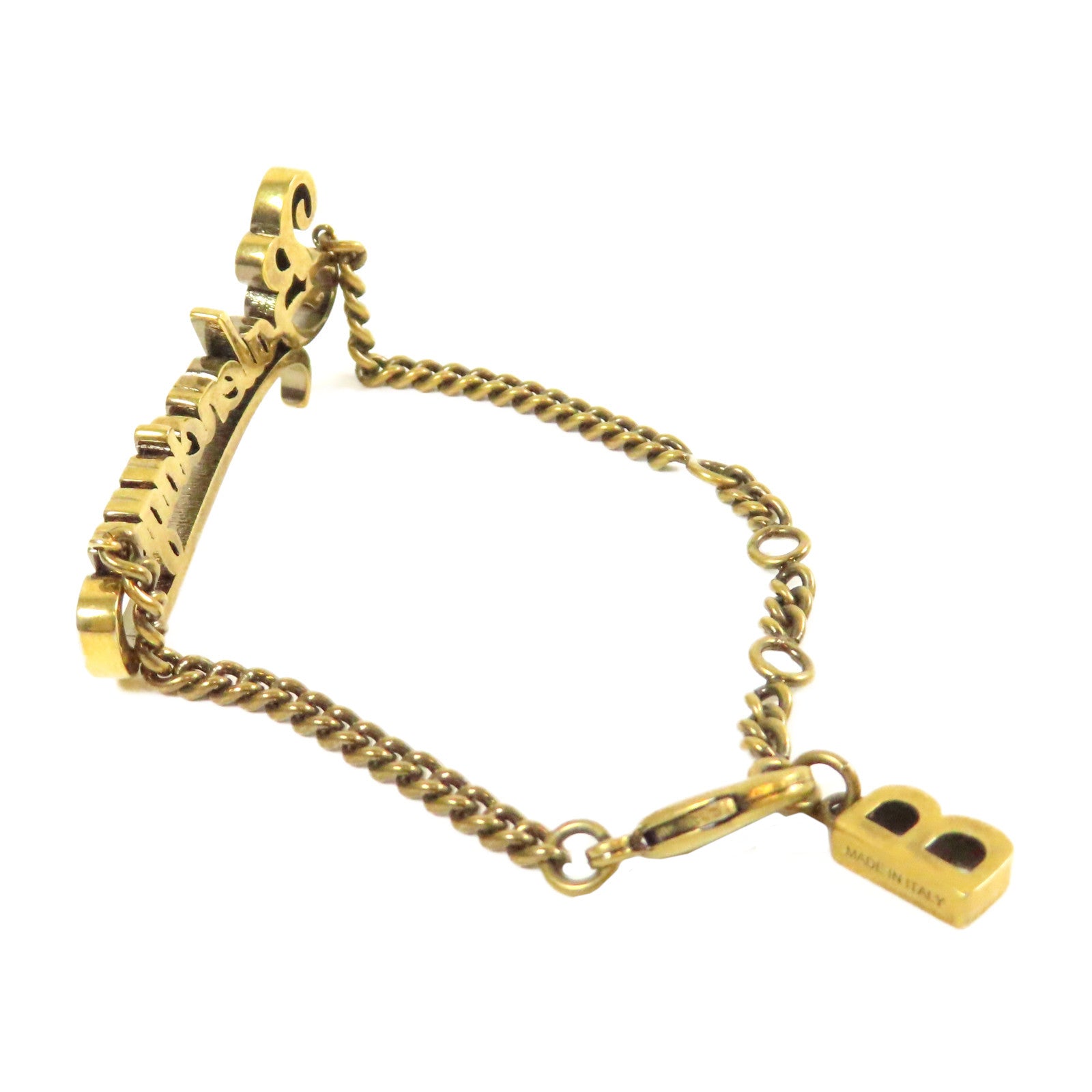 BALENCIAGA 【激減優惠】金屬Bracelet金扣手鏈金色