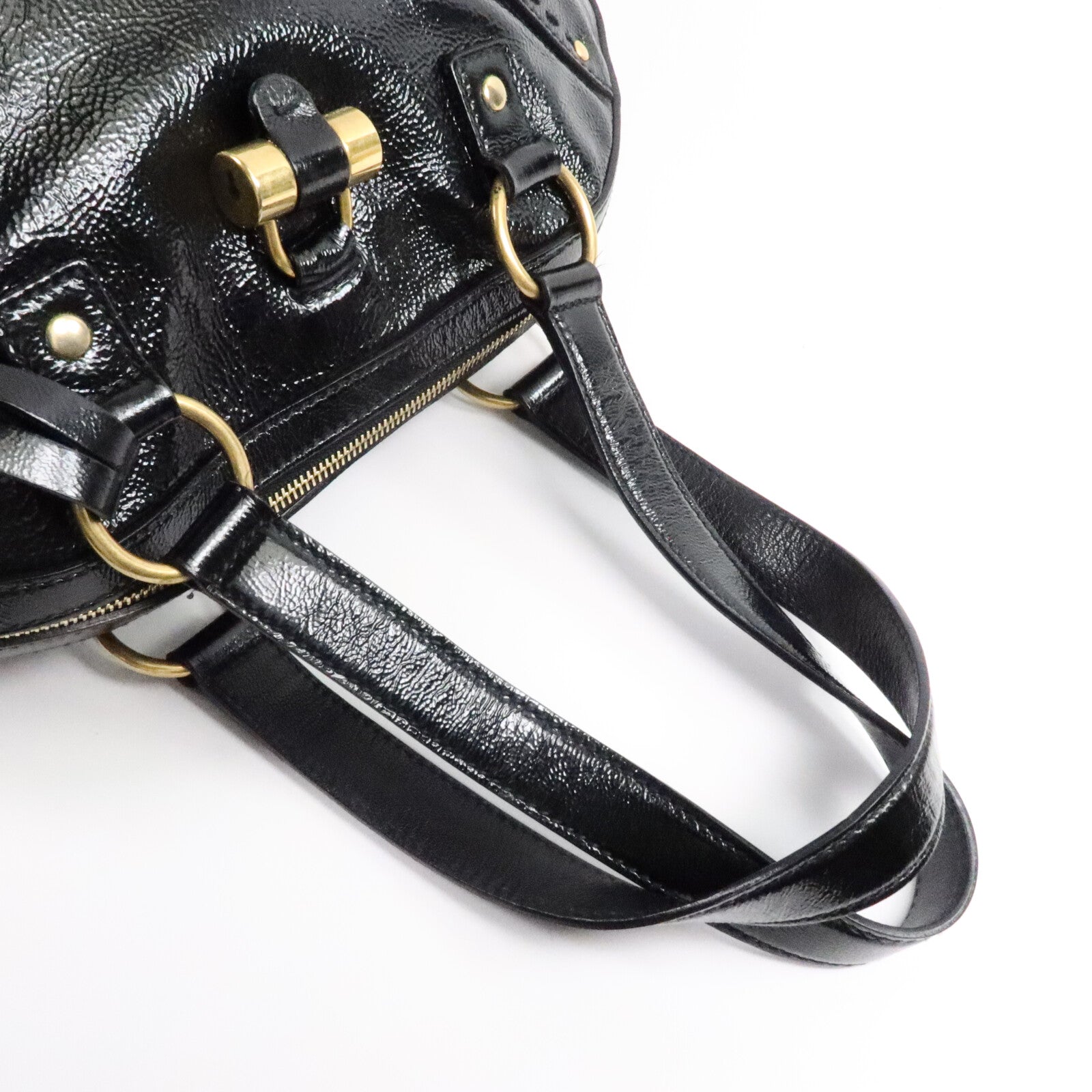 YVES SAINT LAURENT 漆皮皮革Muse Bag手挽袋