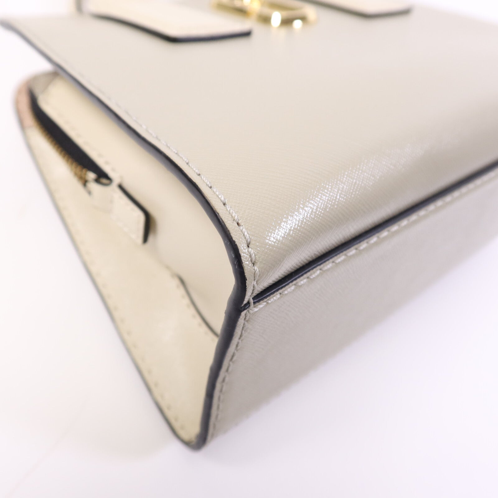 MARC JACOBS 牛皮皮革Little Big Shot Bag金扣手挽肩背兩用