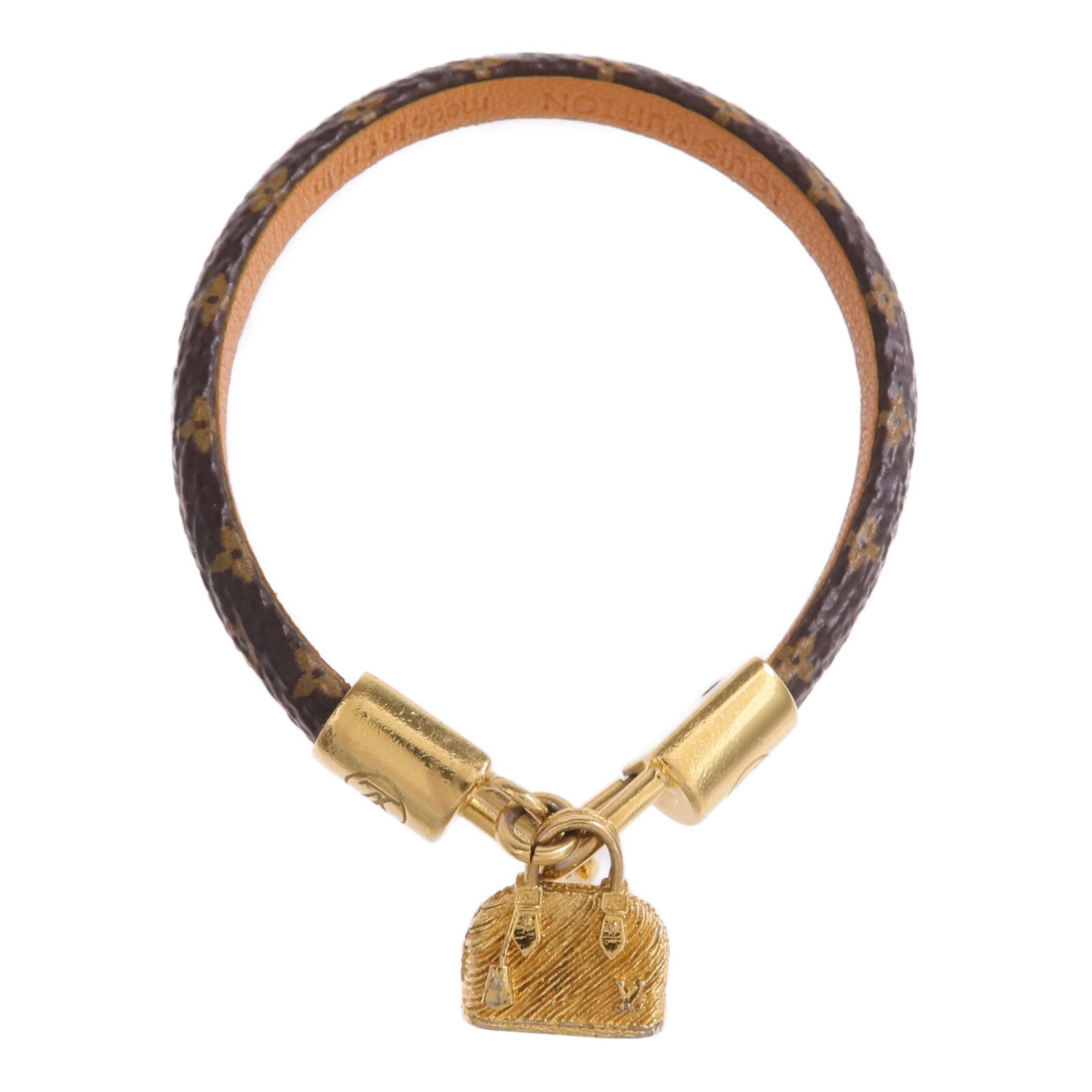 LOUIS VUITTON Monogram Alma Bracelet金扣手帶