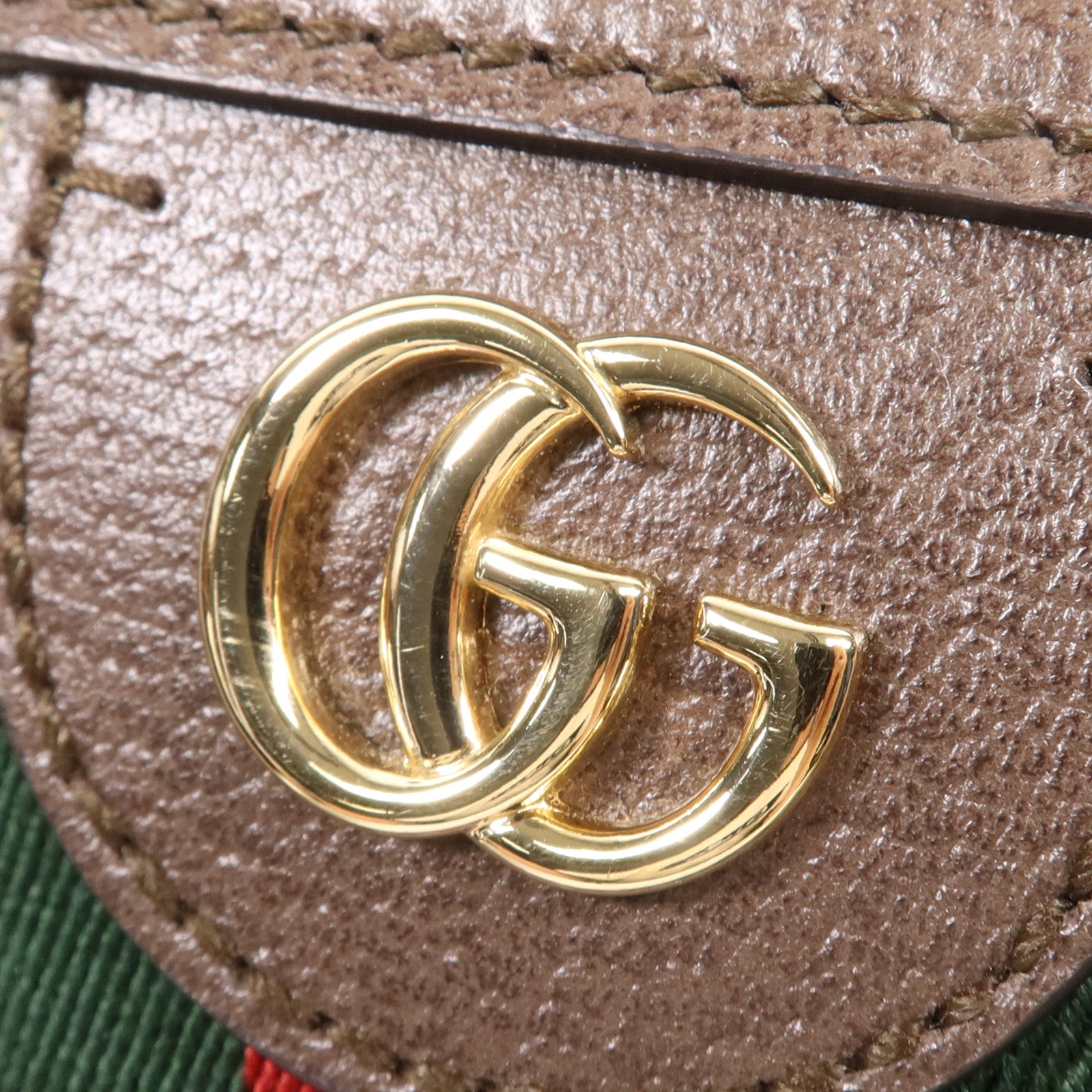 GUCCI 塗層帆布Ophidia GG金扣鏈帶肩背袋