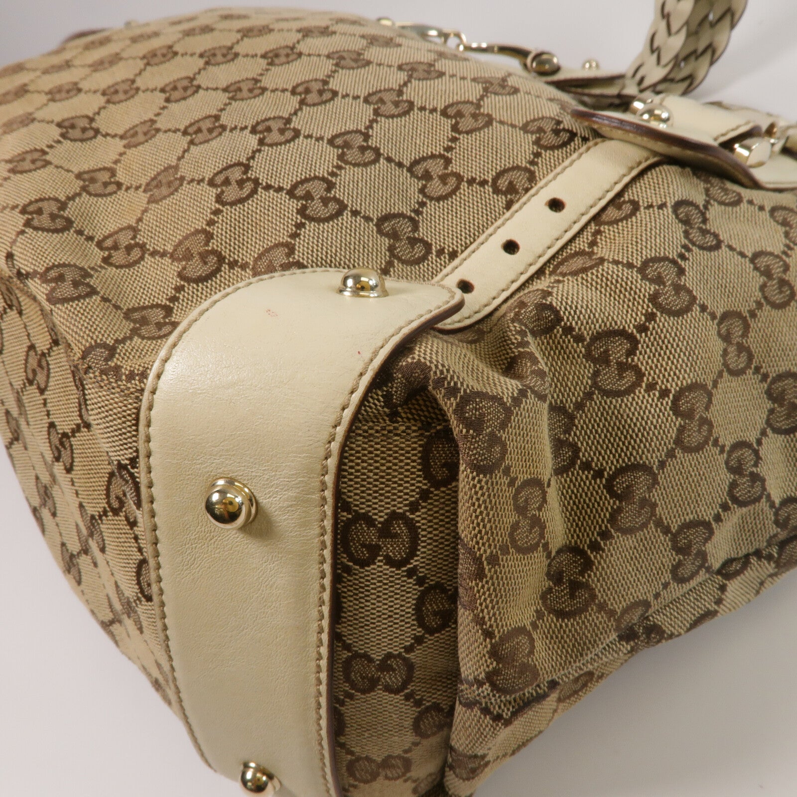 GUCCI 帆布Shoulder Tote肩背袋/手挽袋