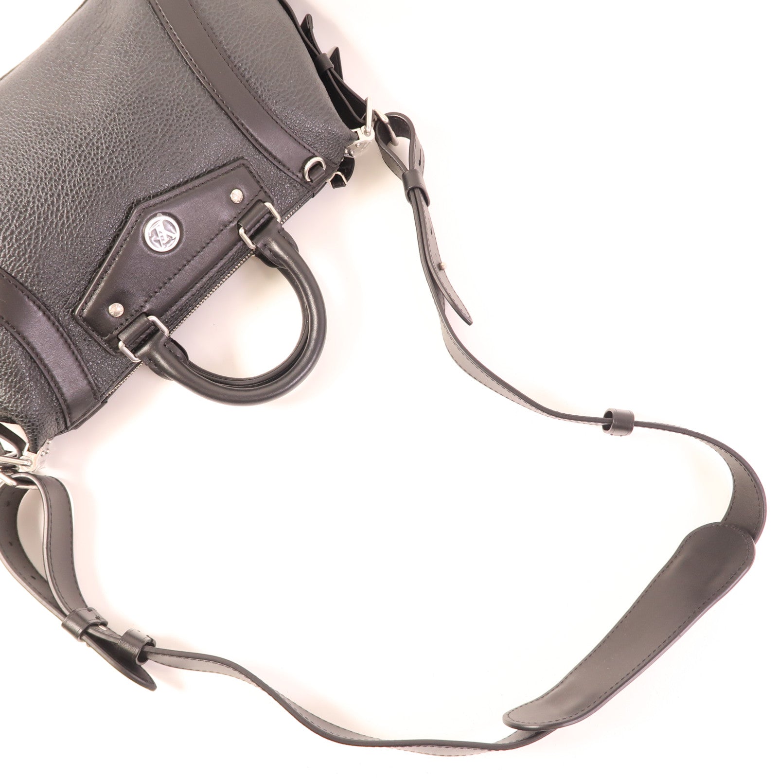 LOUIS VUITTON 羊皮皮革/牛皮皮革Biker PM銀扣手挽肩背兩用袋