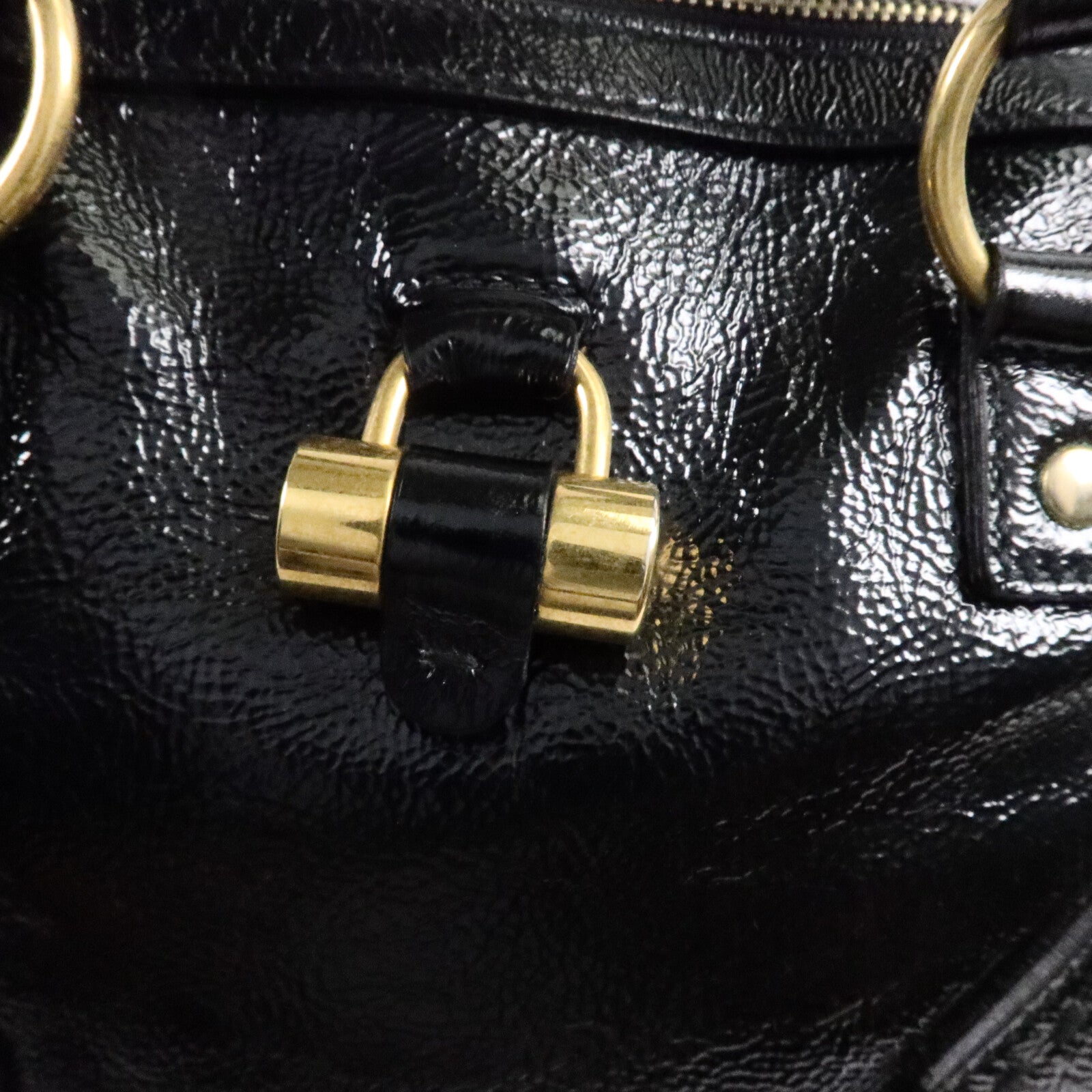 YVES SAINT LAURENT 漆皮皮革Muse Bag手挽袋