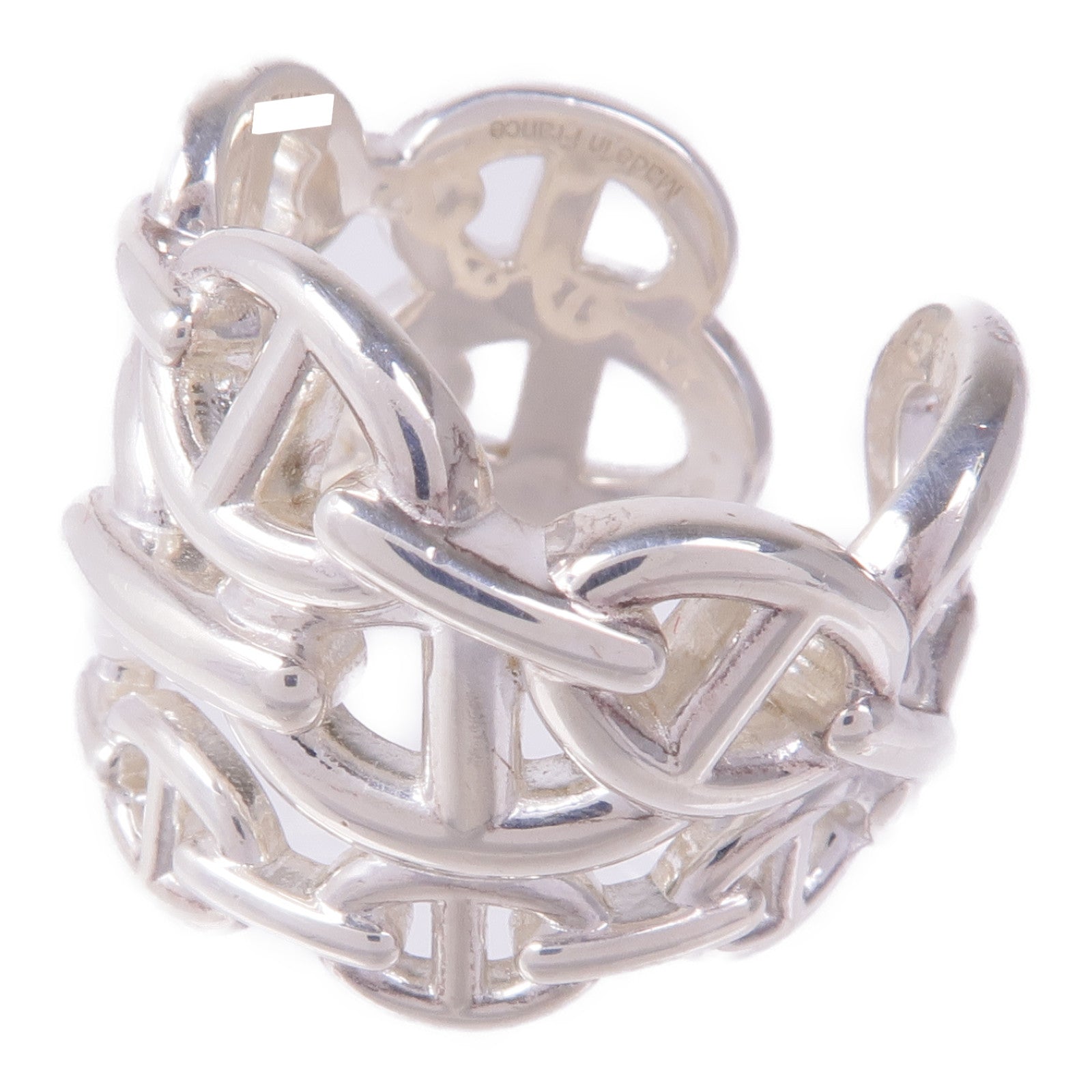 HERMES 925純銀Chaine d'ancre Enchainee Ring戒指Hermes#53/US#7